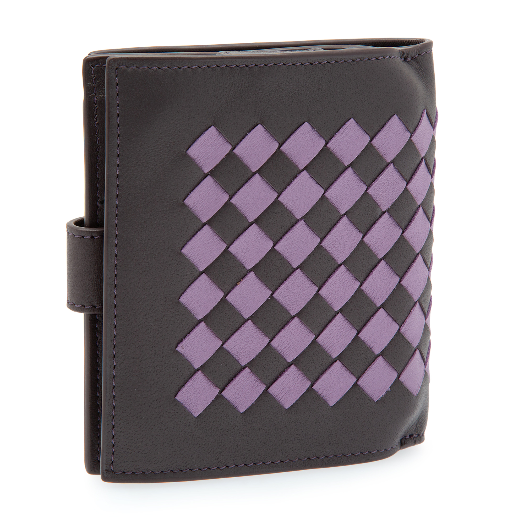 

Intrecciato Chequer mini wallet, Multi-coloured