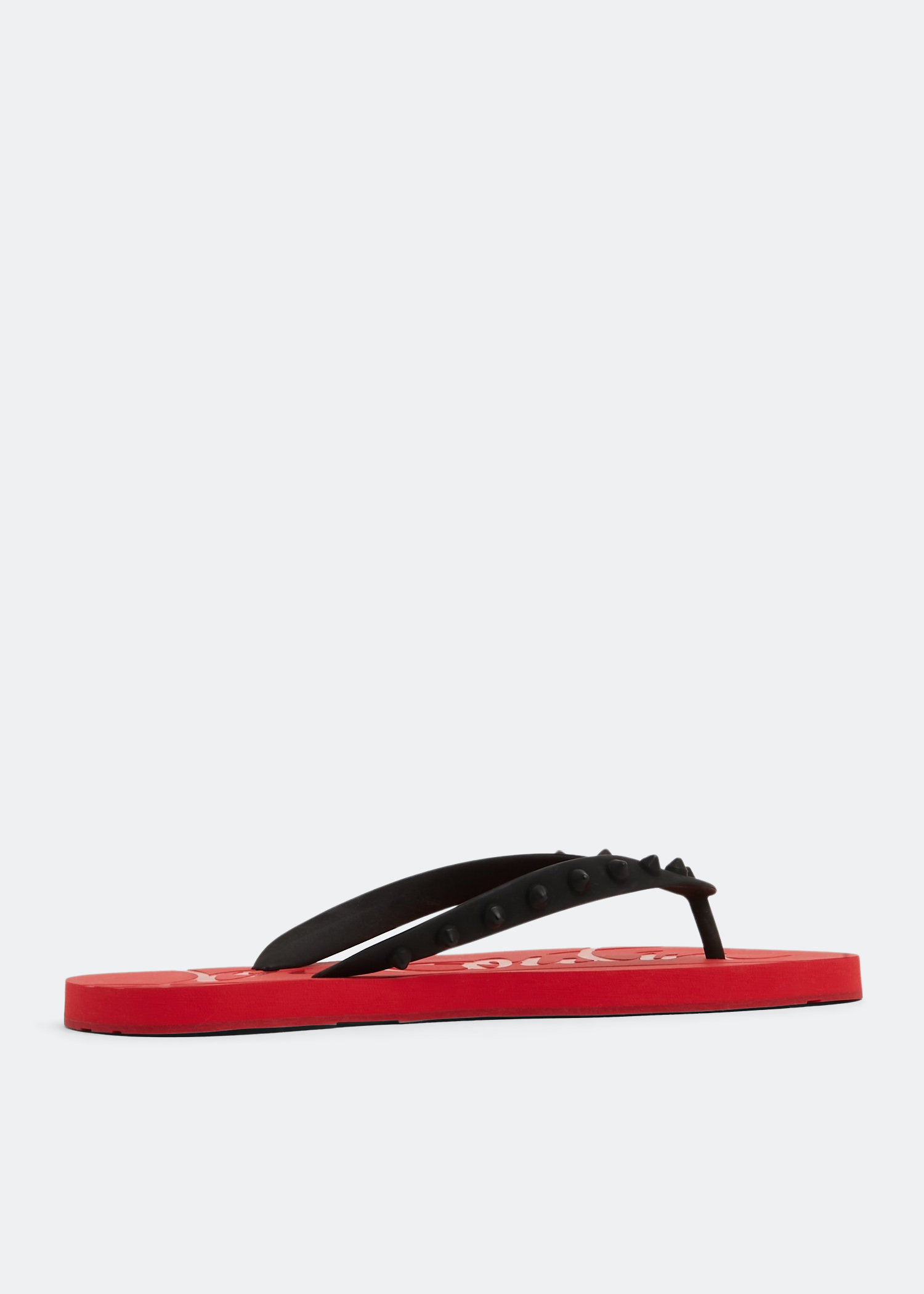 Christian Louboutin Loubi flip flops for Women - Red in KSA