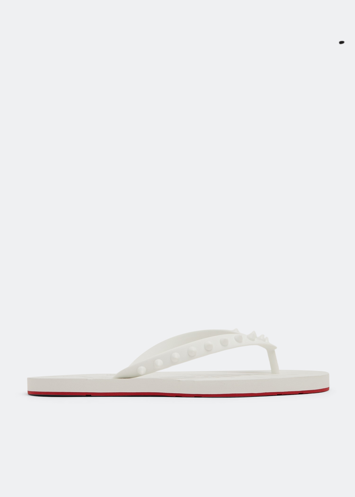 

Loubi flip flops, White