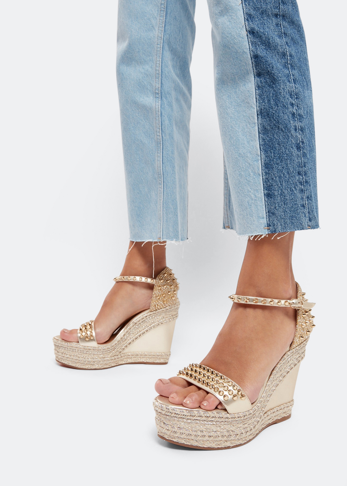 

Madmonica 120 wedge sandals, Gold