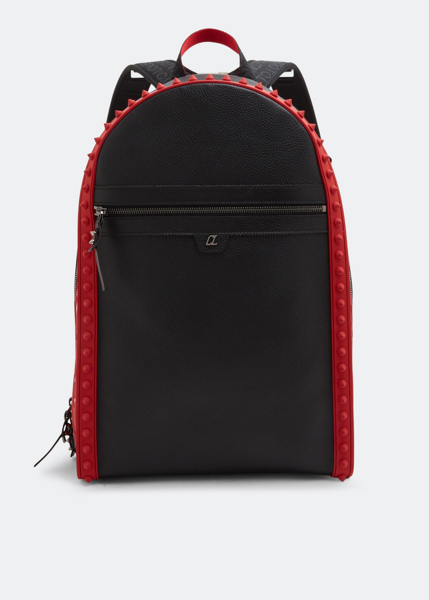 Shop Christian Louboutin BackParis Leather Spike Backpack