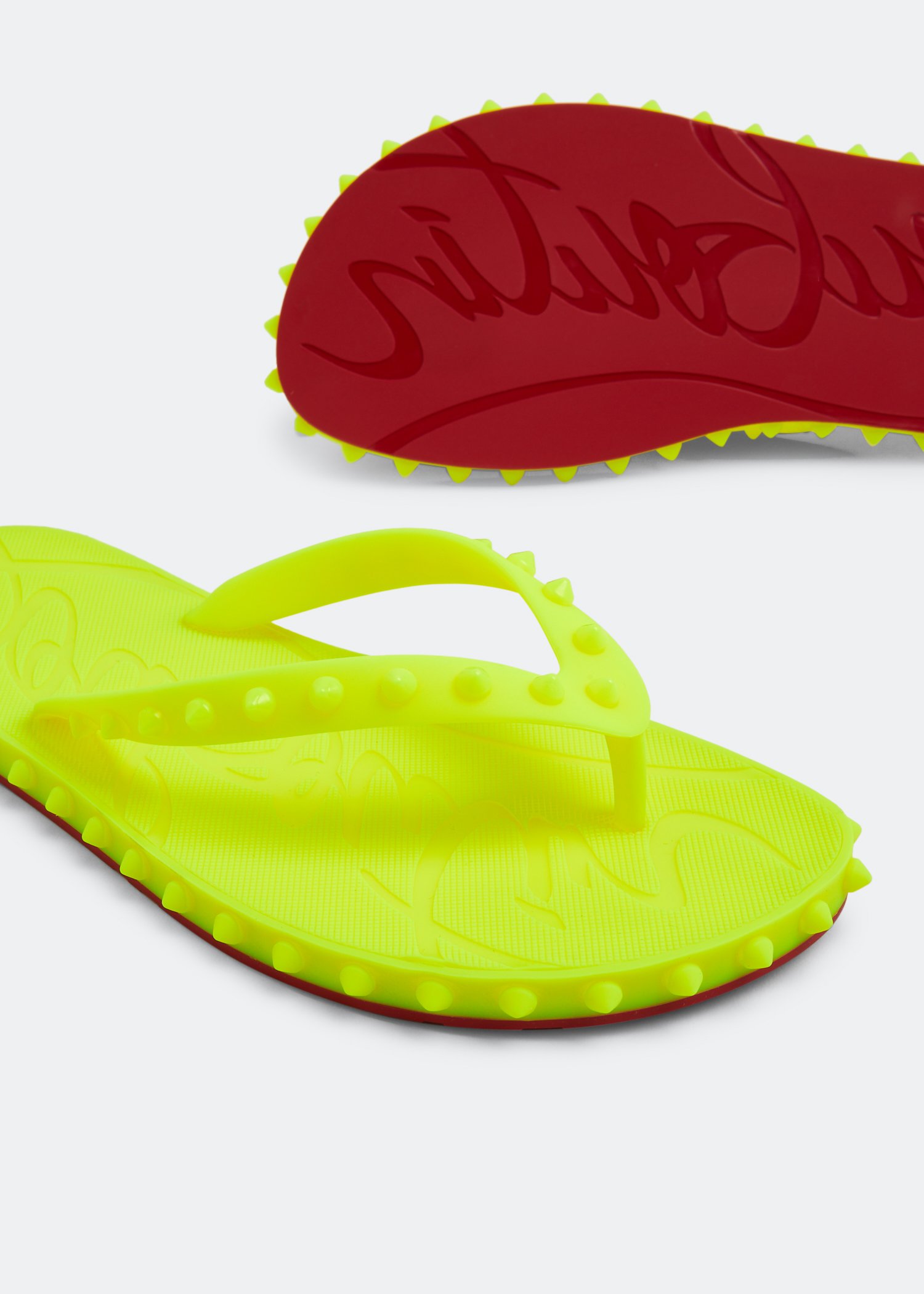 

Super Loubi flip flops, Yellow