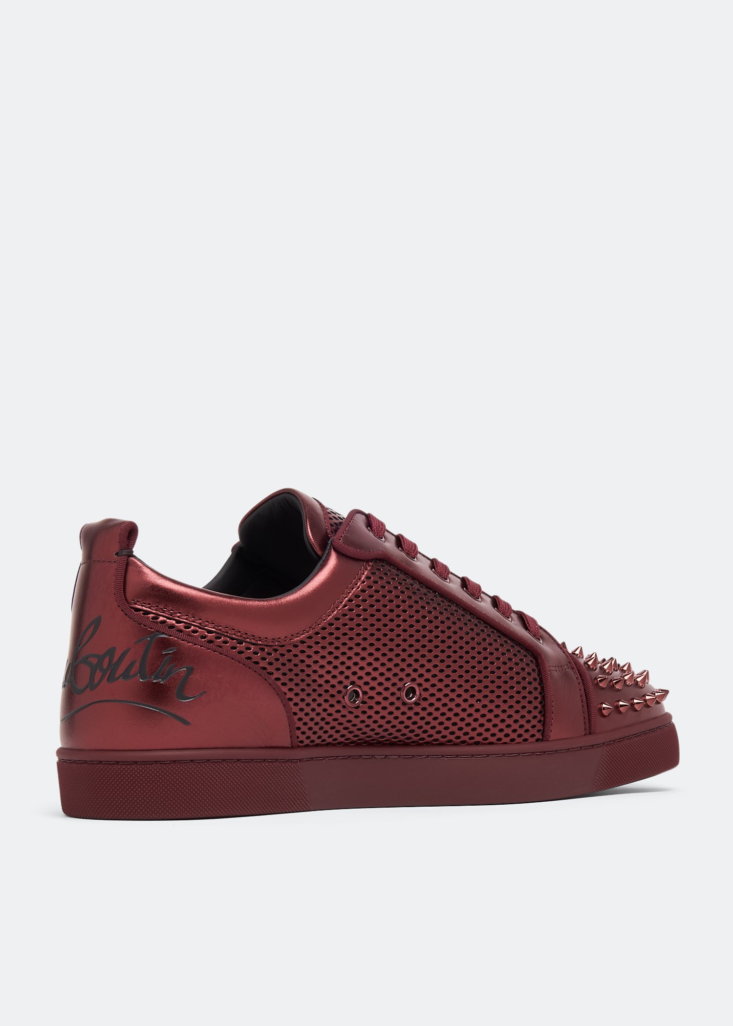 Christian louboutin outlet burgundy sneakers