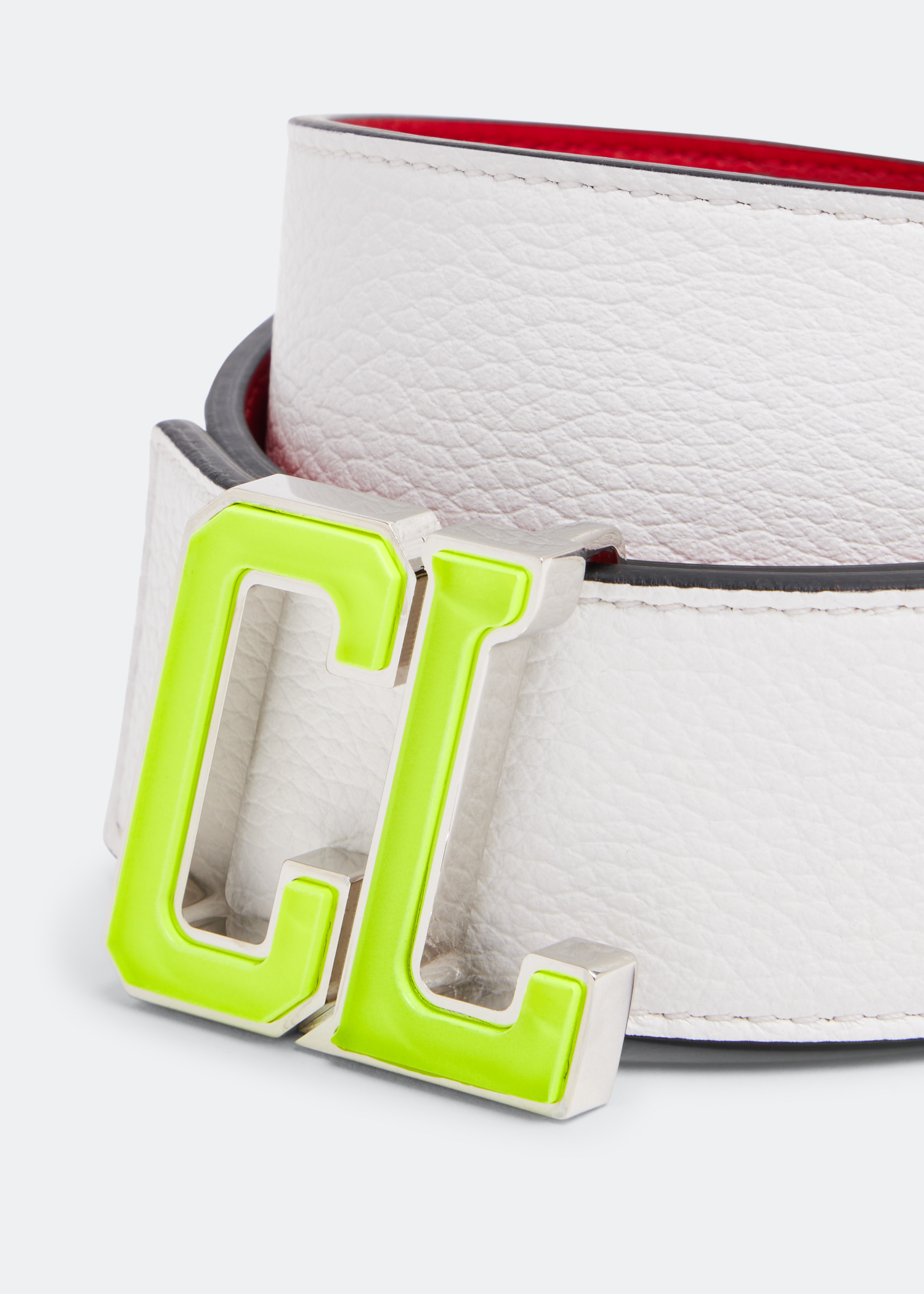 

Happy Rui CL logo belt, White