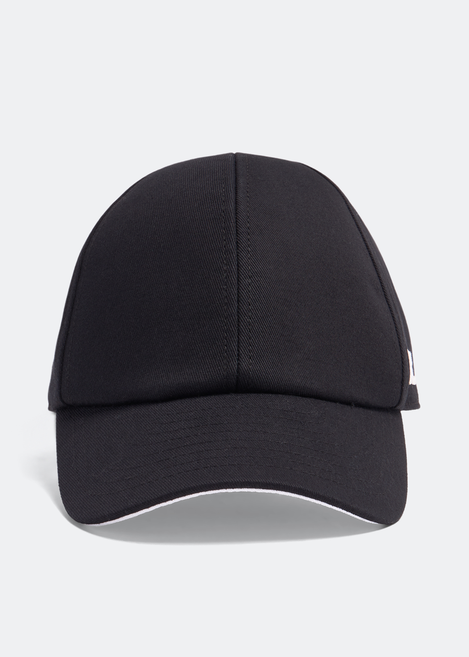 

Cotton signature cap, Black