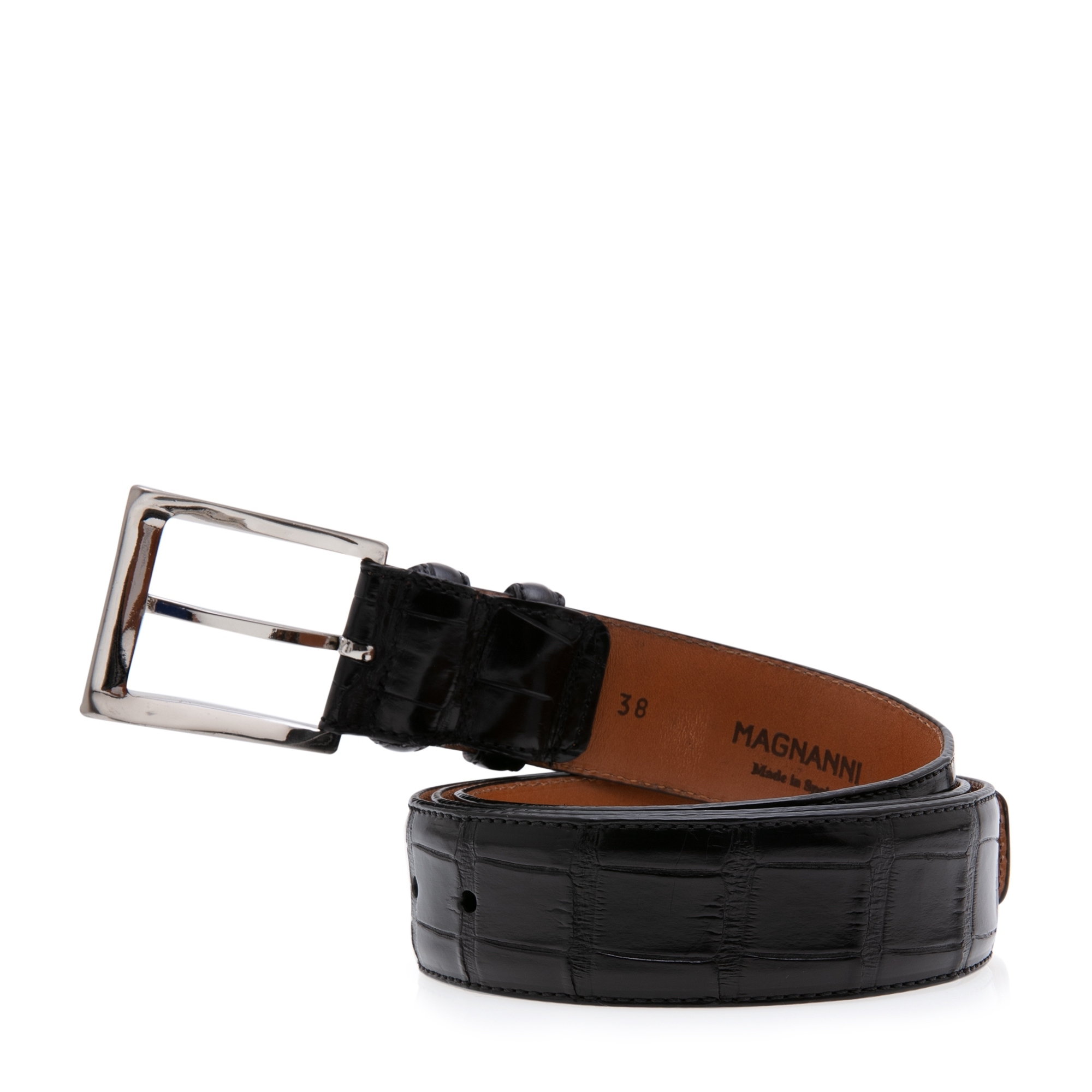 

1259 leather belt, Black