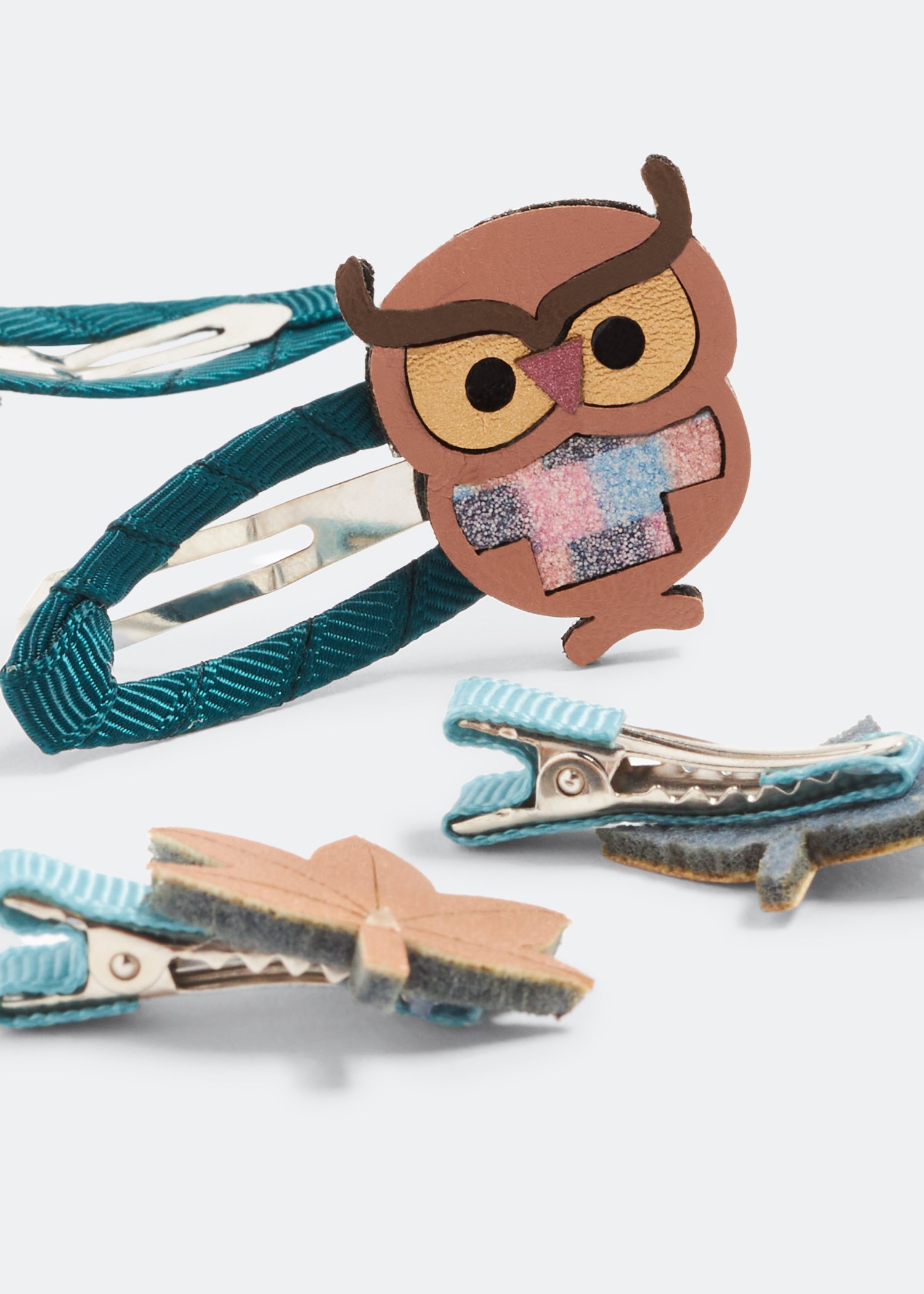 

Oscar owl clips, Multicolored