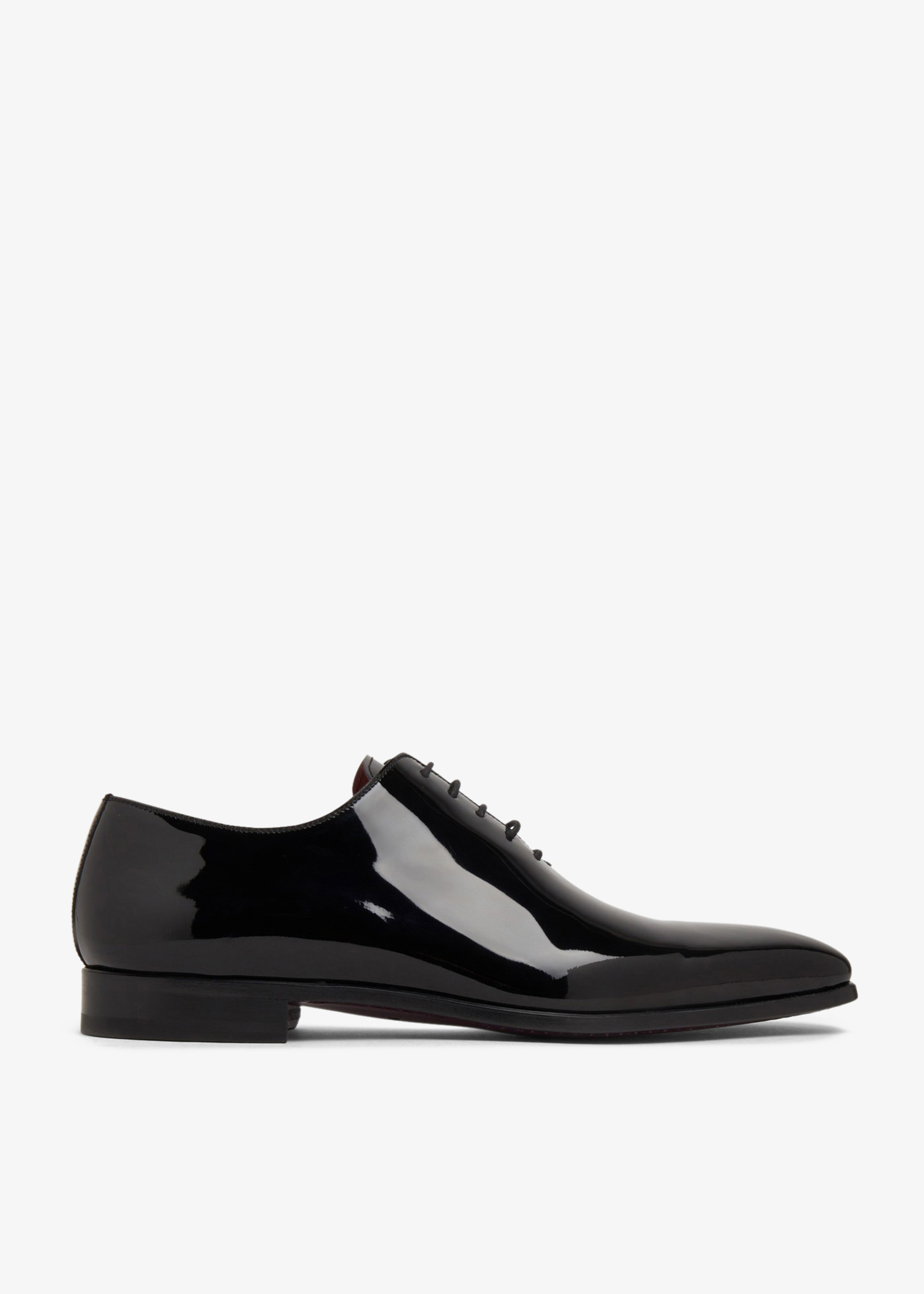 

Leather Oxford lace-up shoes, Black