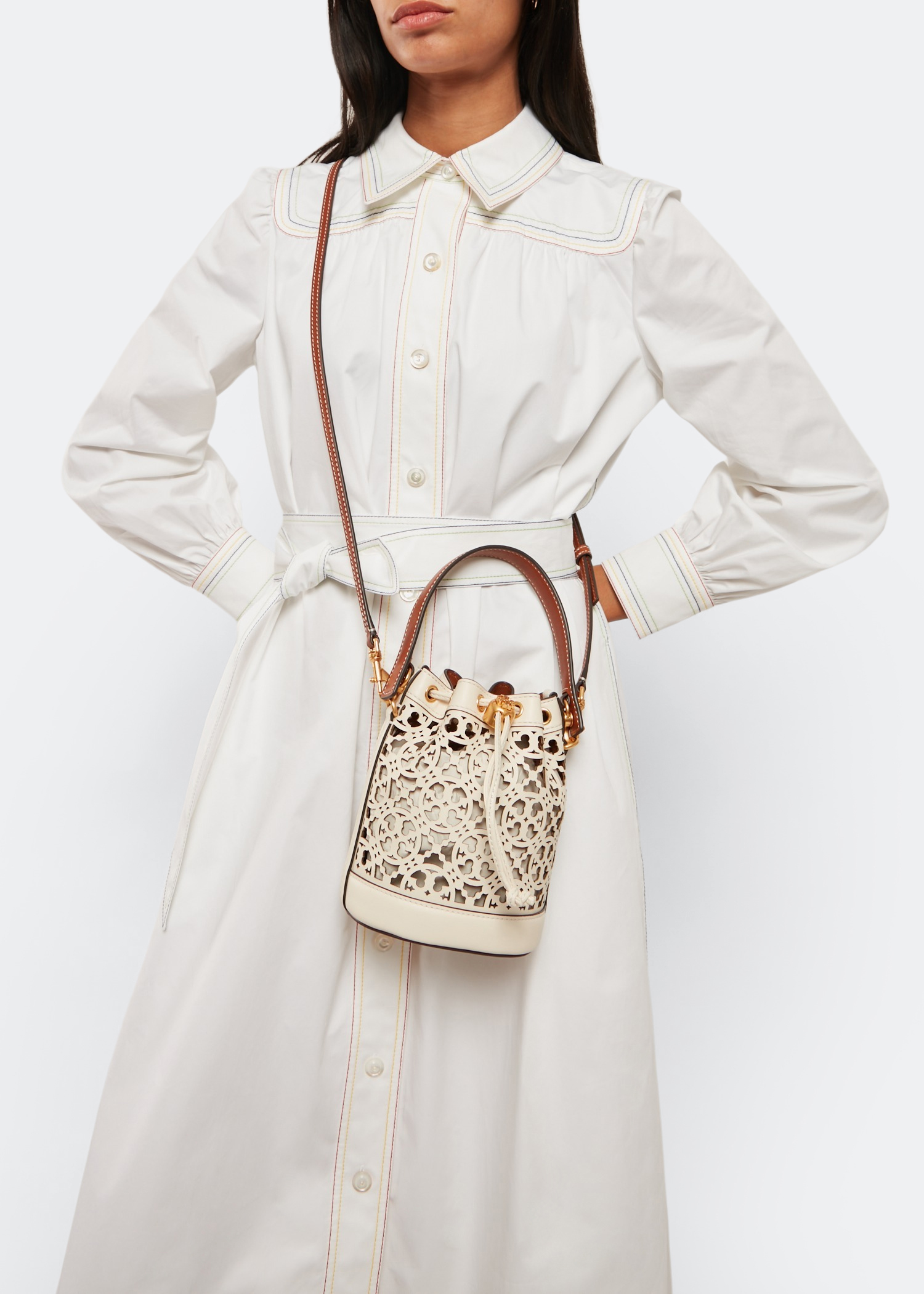 Tory burch best sale laser cut tote