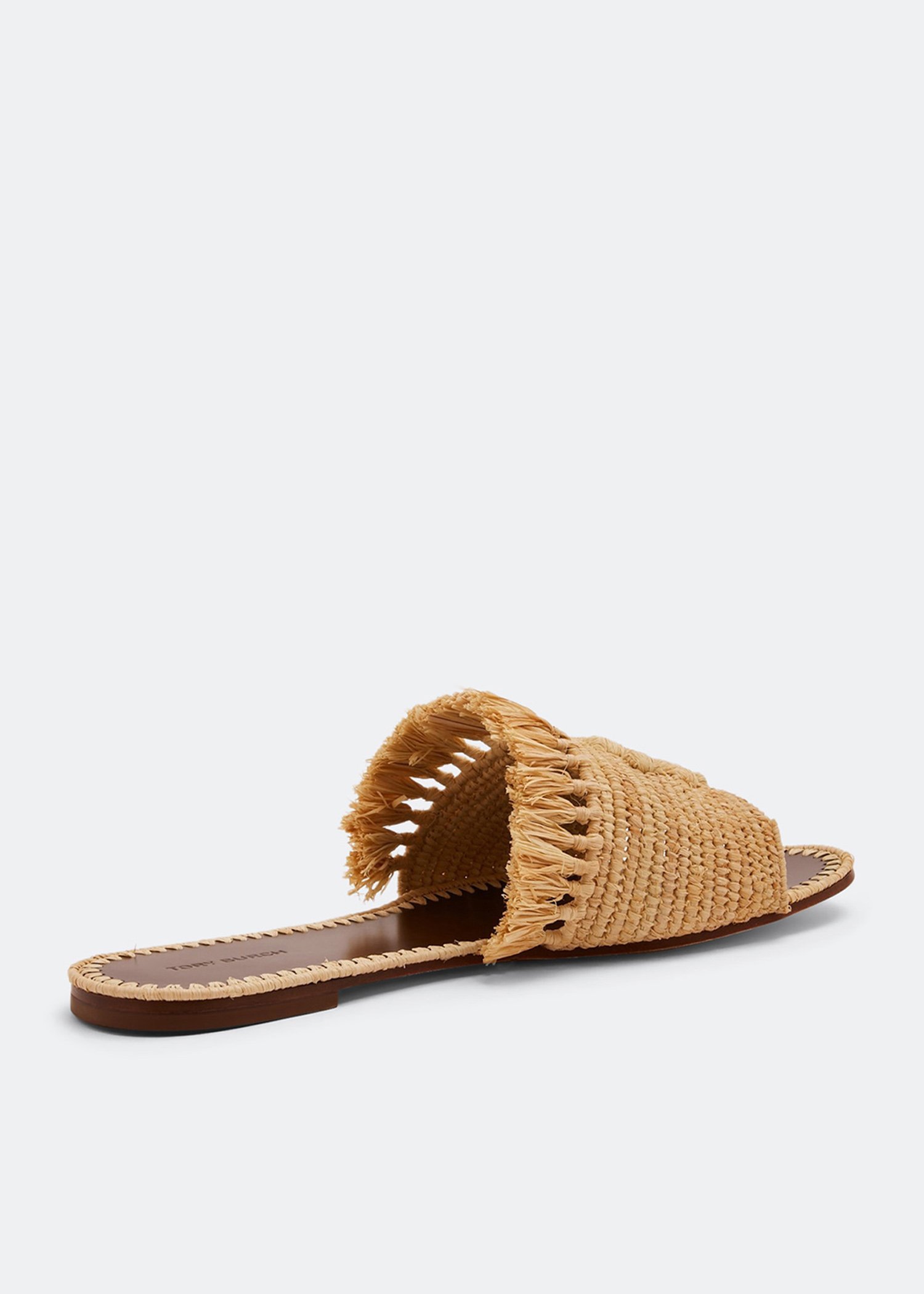 Tory burch best sale crystal raffia slide