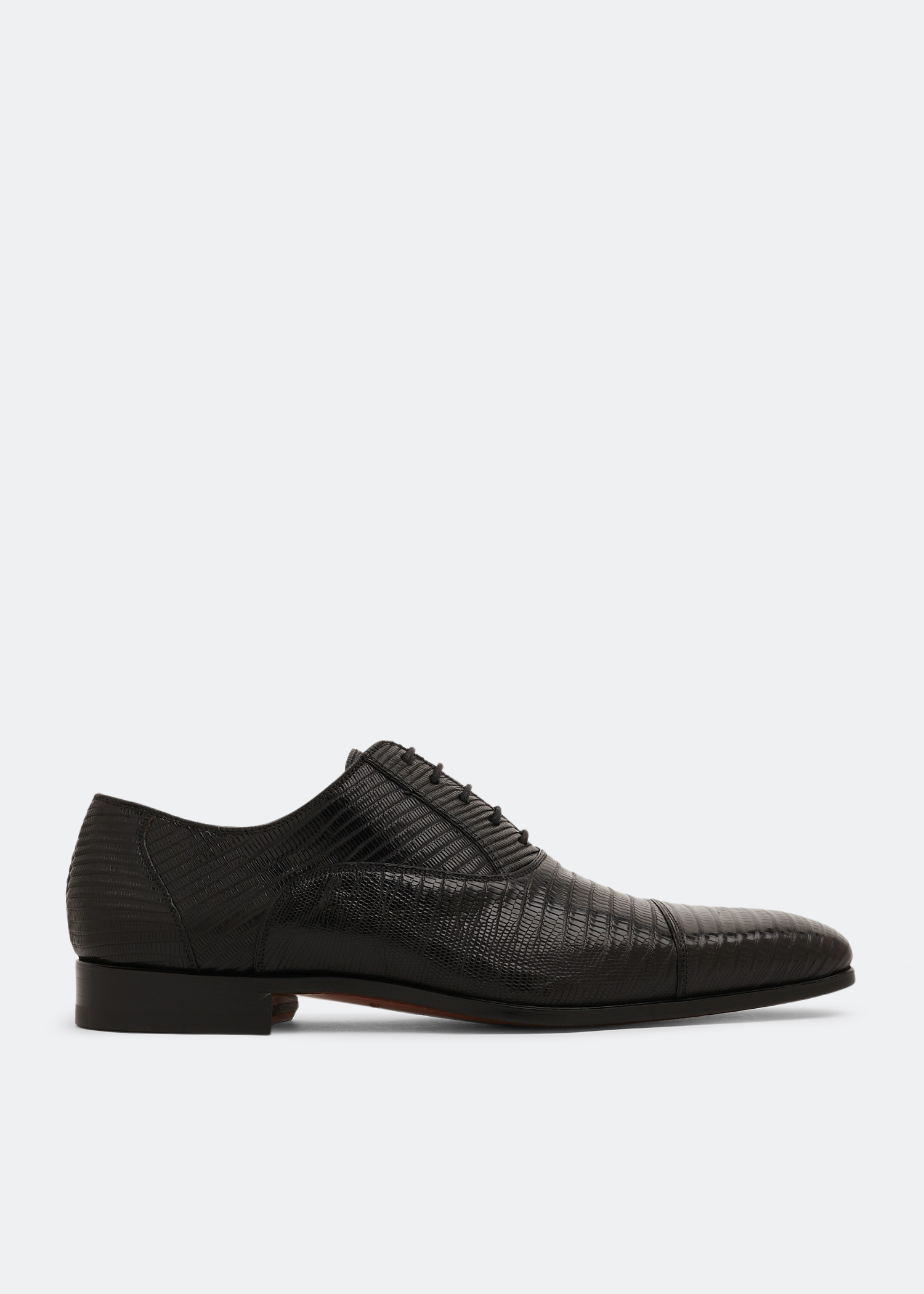 

Lizard Oxford lace-up shoes, Black