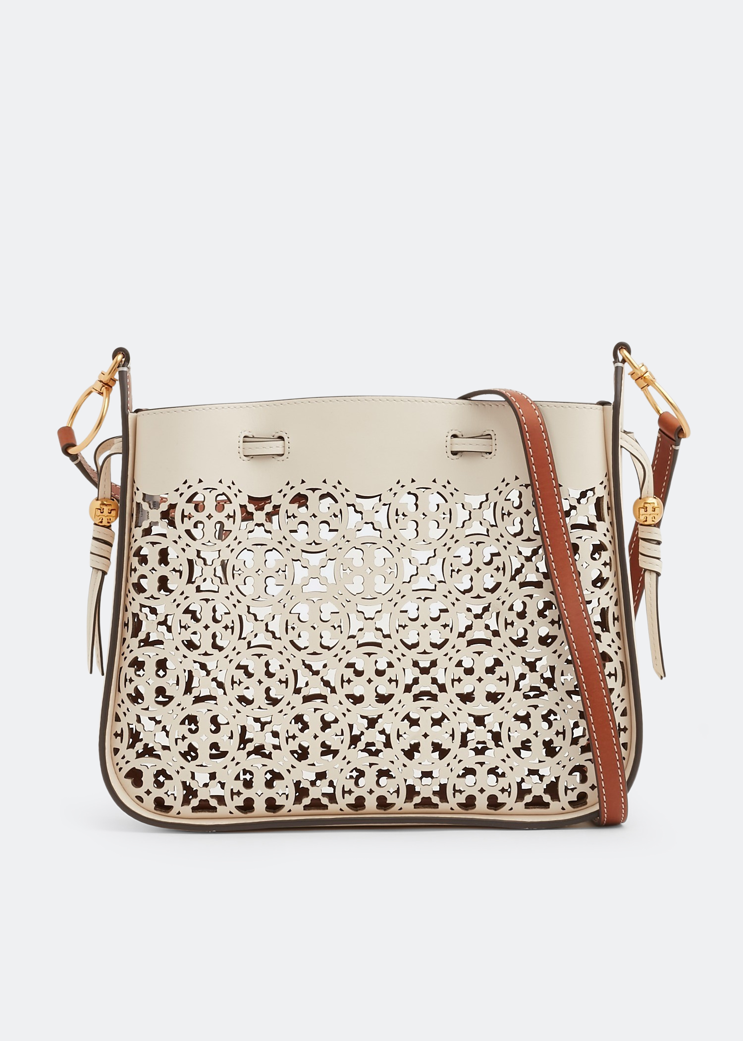 T Monogram Laser-Cut Bucket Bag: Women's Handbags | Crossbody Bags | Tory  Burch EU