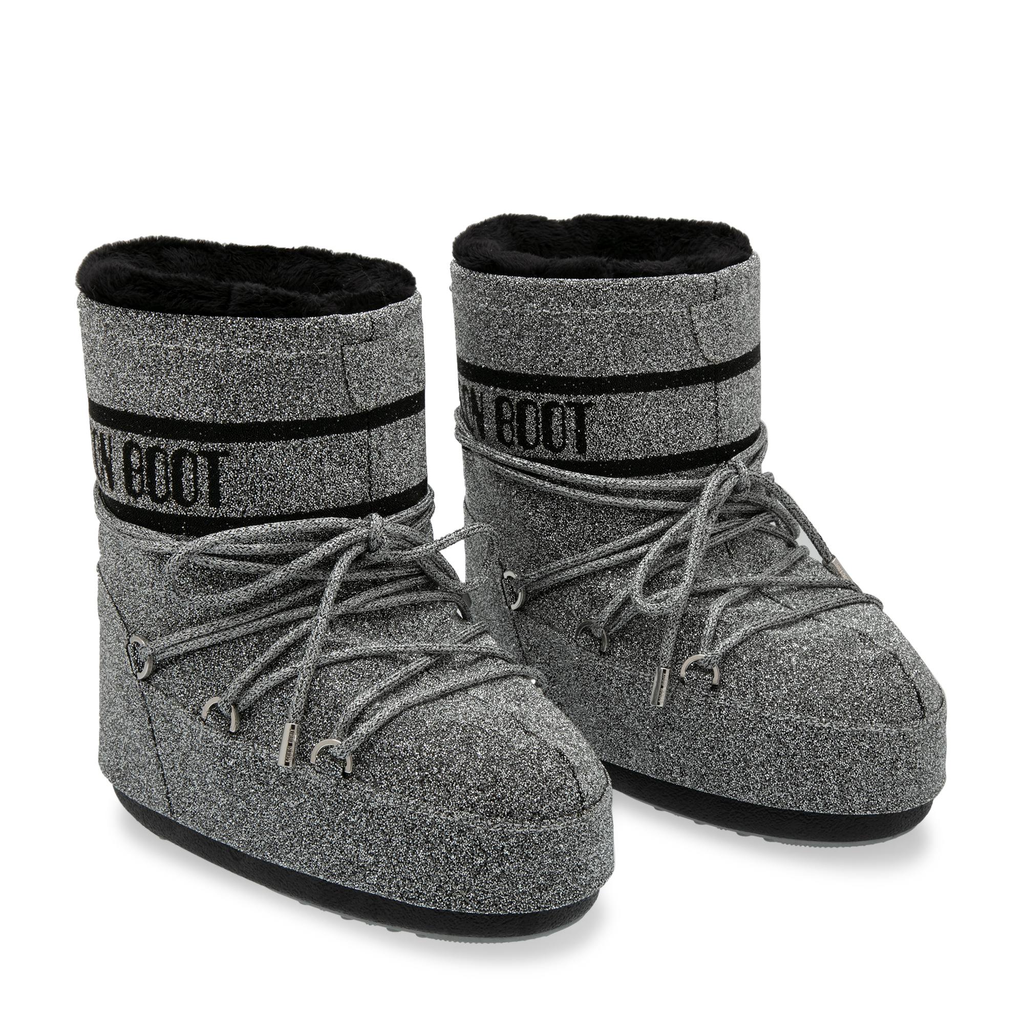 

Glittered snow boots, Silver