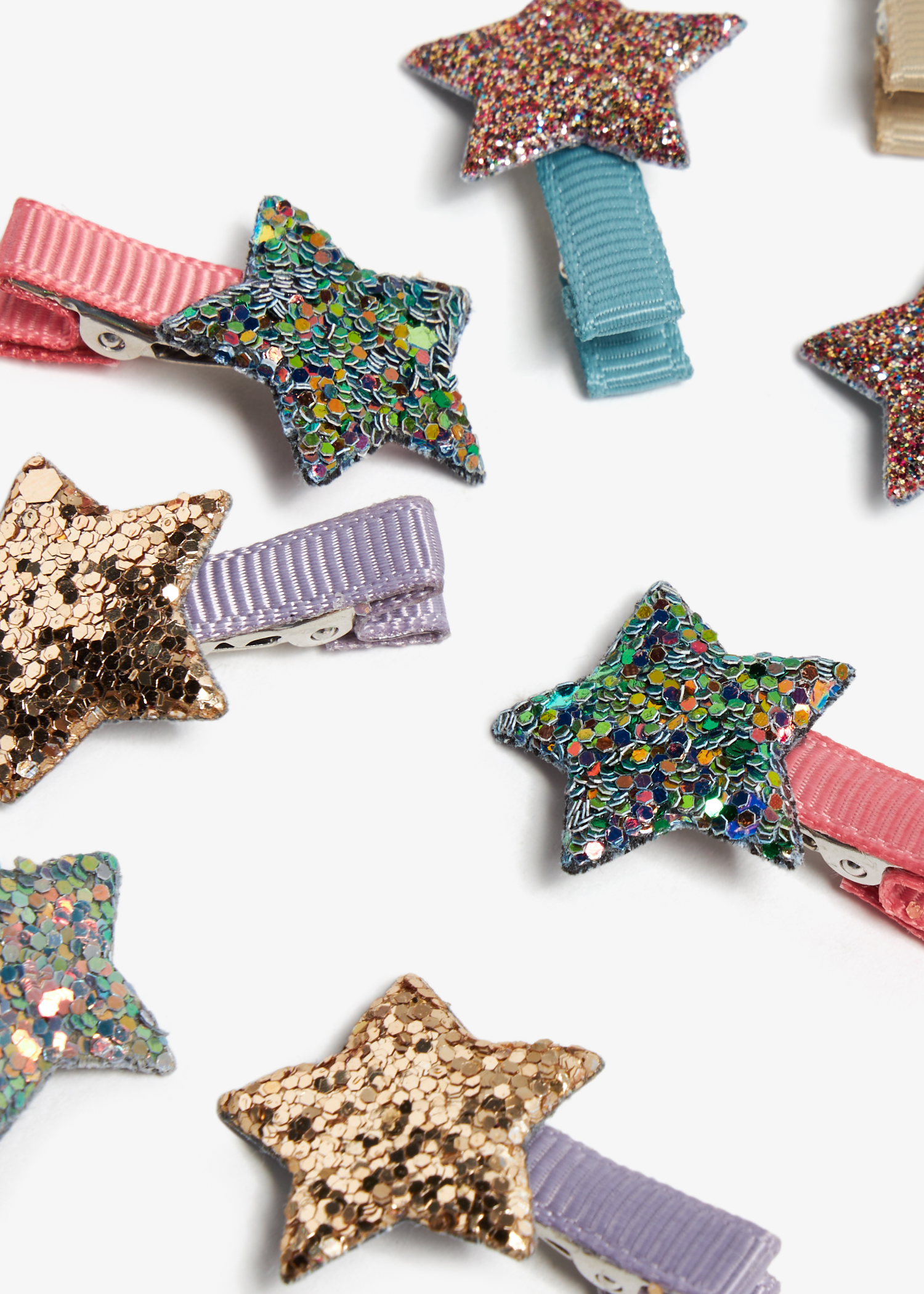 

Stellar mini clips, Multicolored