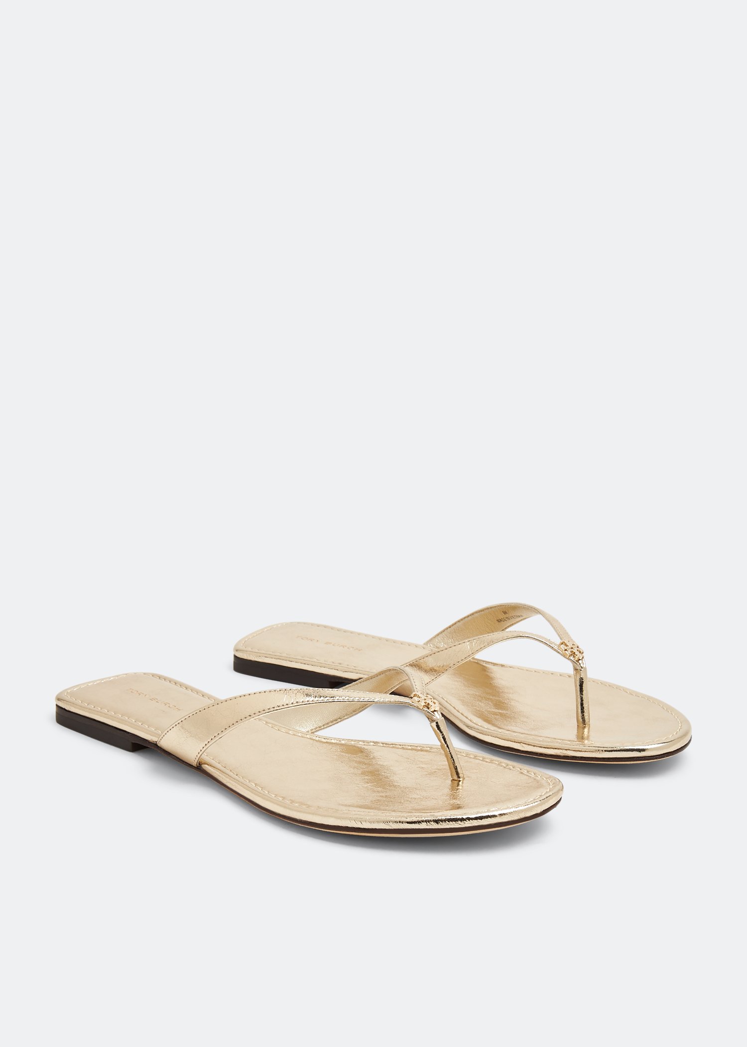 Metallic gold cheap flip flops