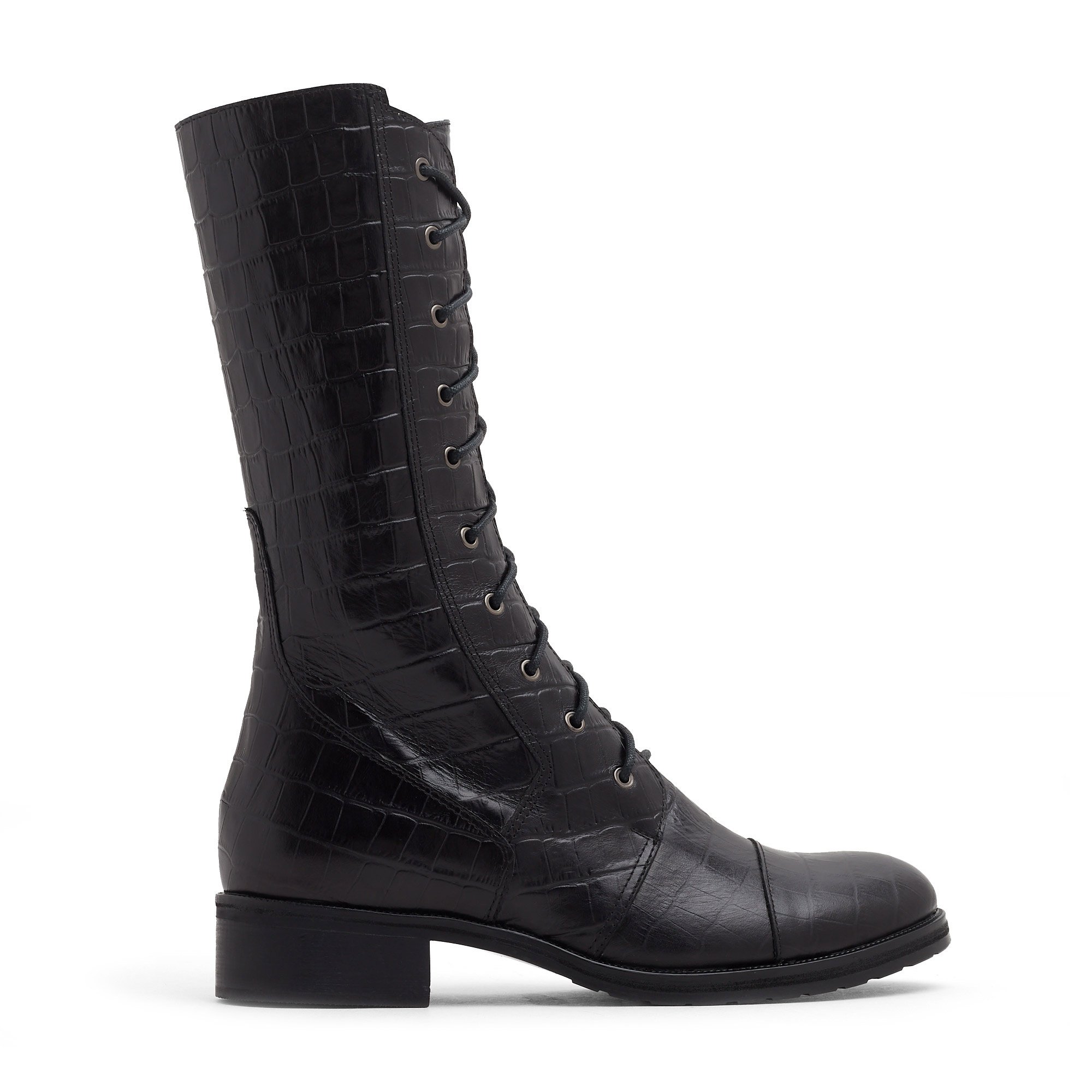 Axel lace clearance up crocodile boots