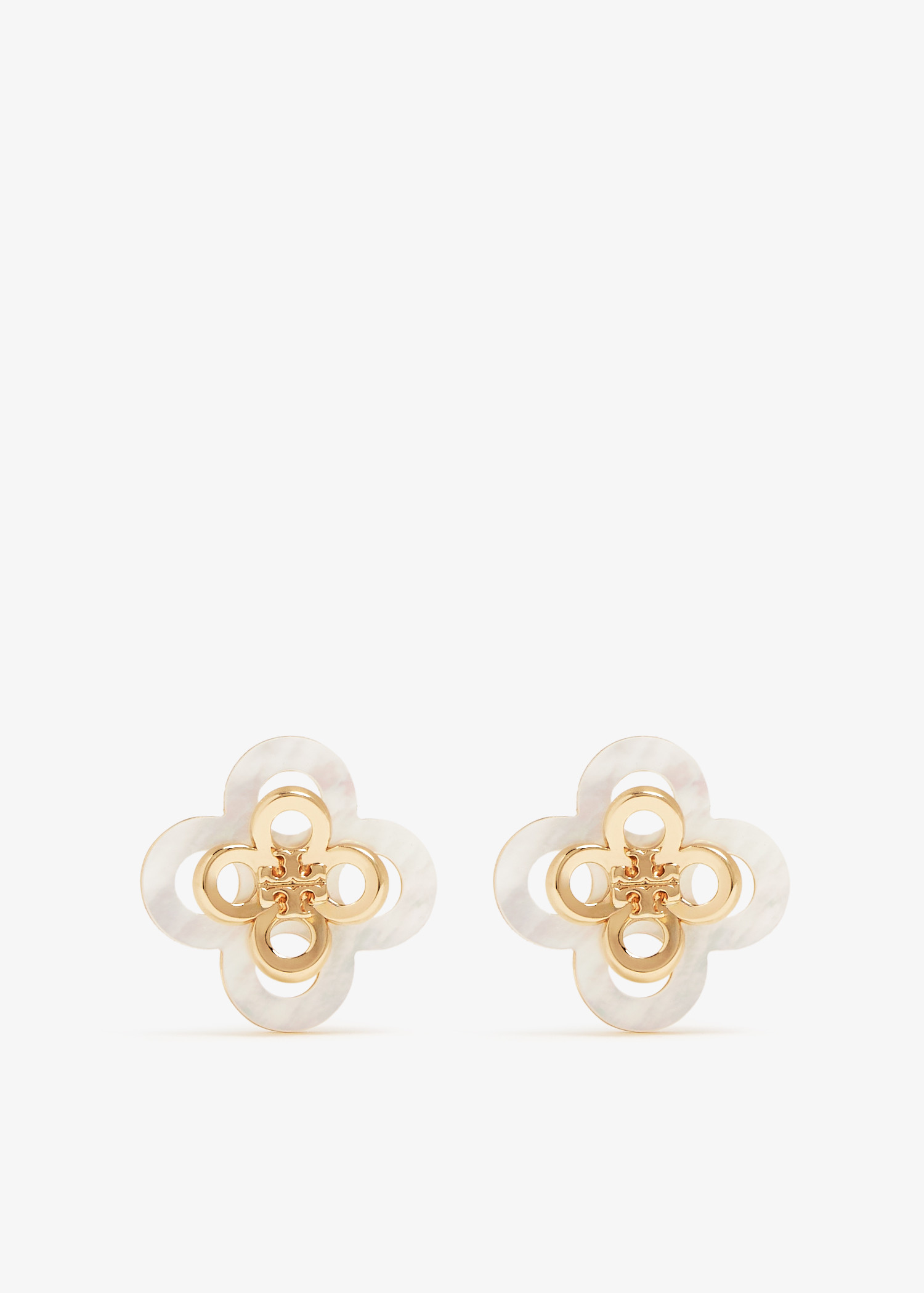 

Kira Clover stacked studs, Gold