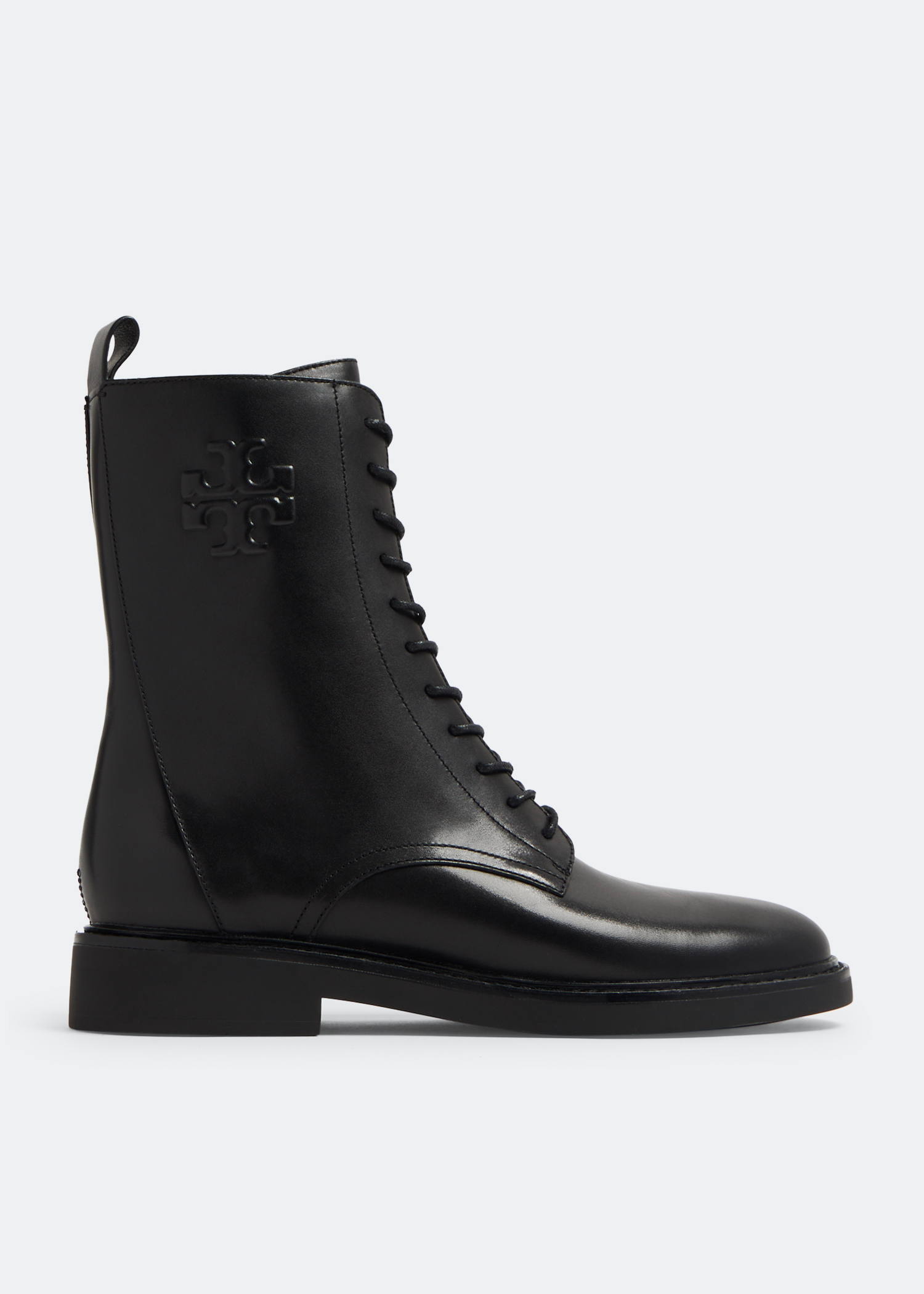 Tory Burch Double T combat boots for Women - Black in UAE | Level