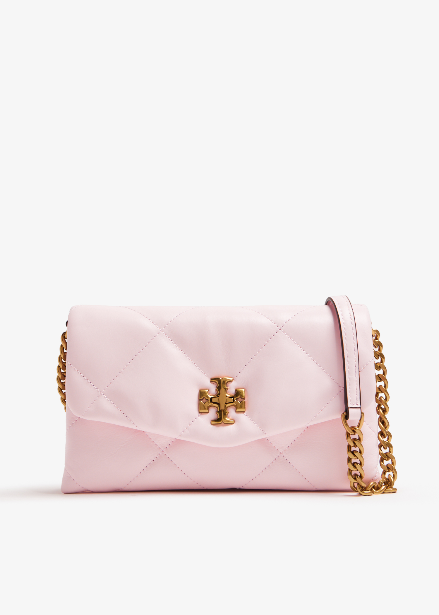 

Kira diamond quilt chain wallet, Pink