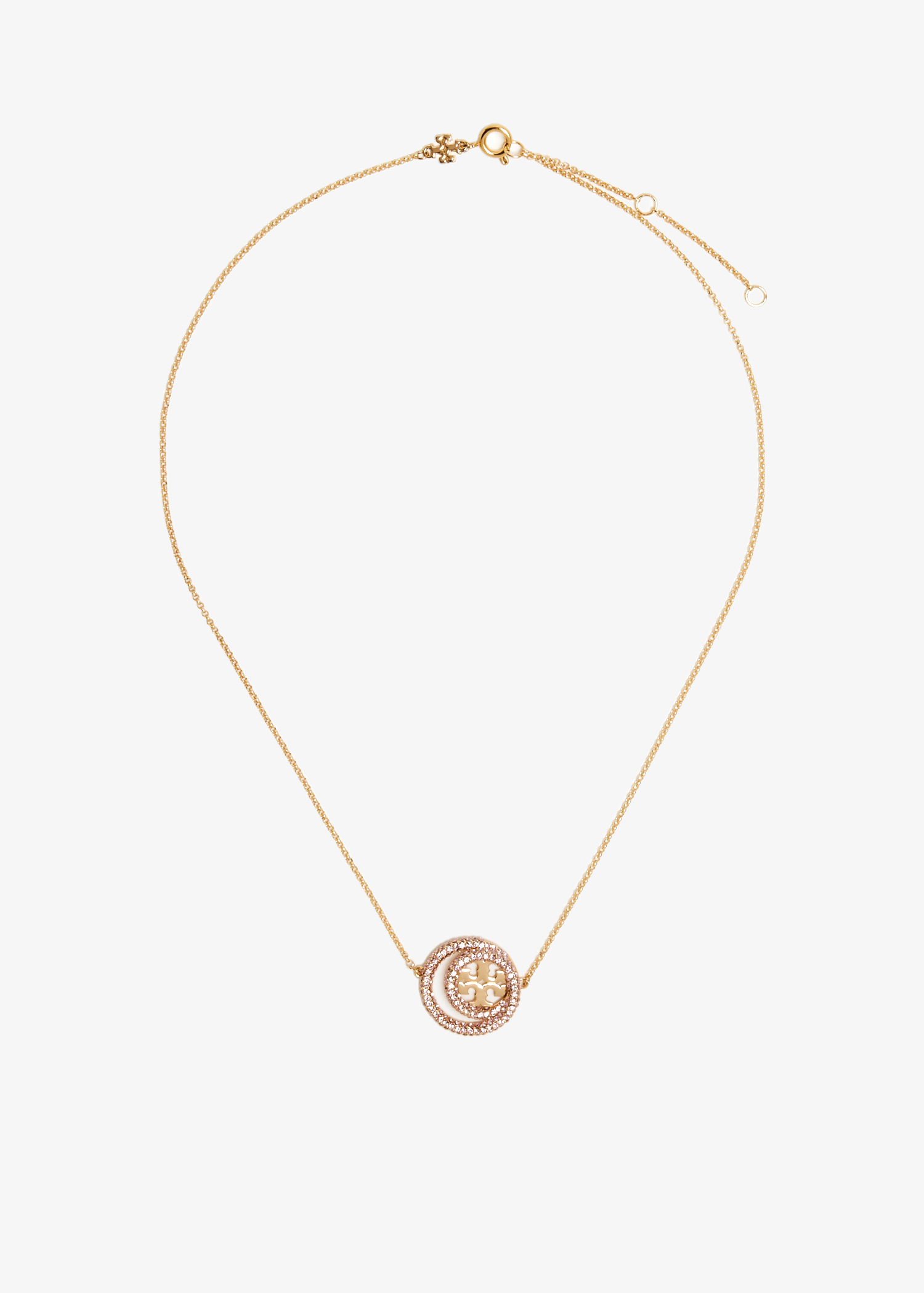 

Miller double-ring pendant, Gold