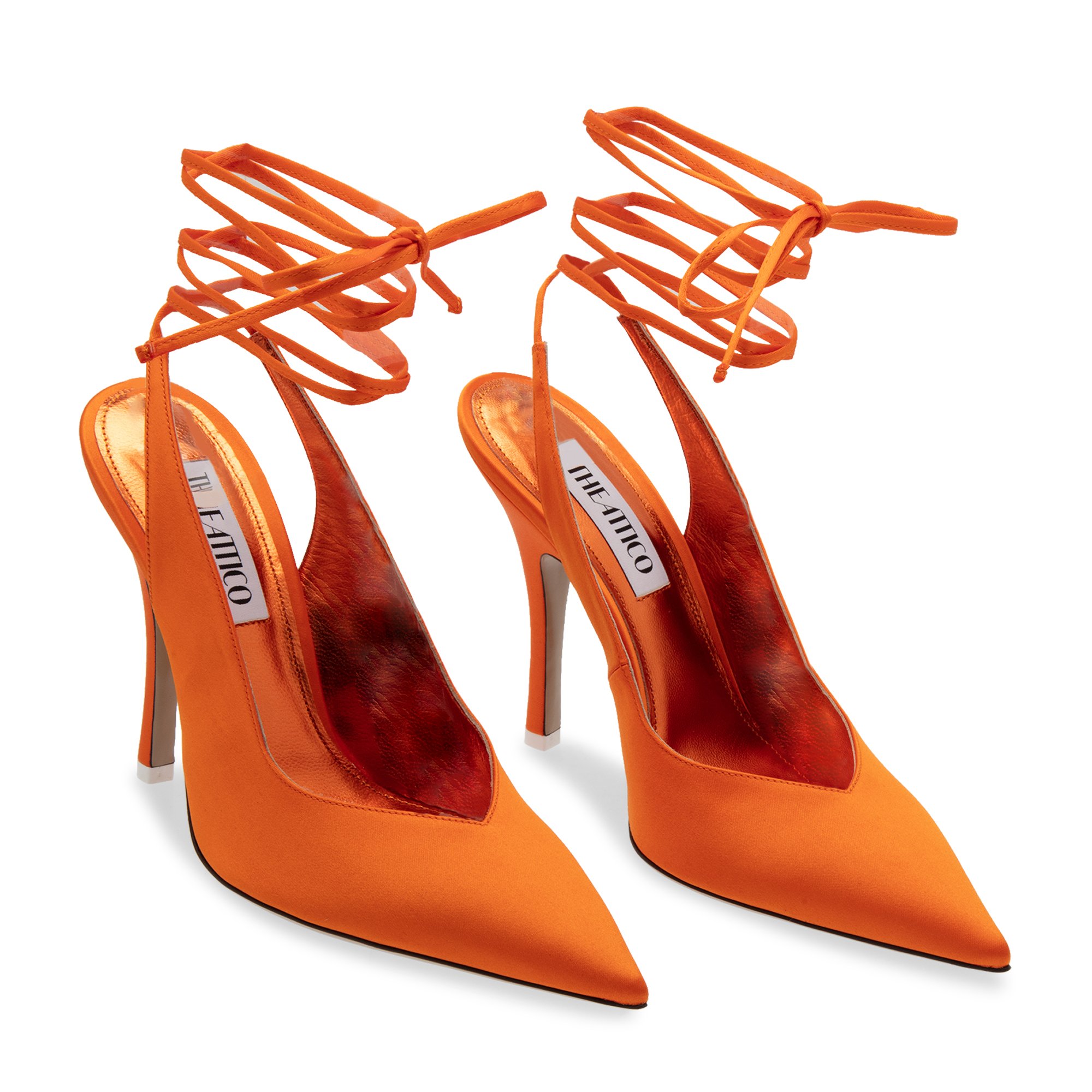 

Venus satin pumps, Orange