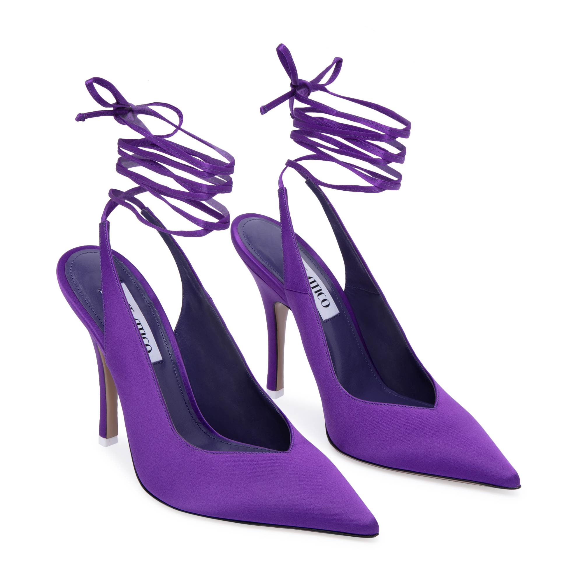 

Venus satin pumps, Purple