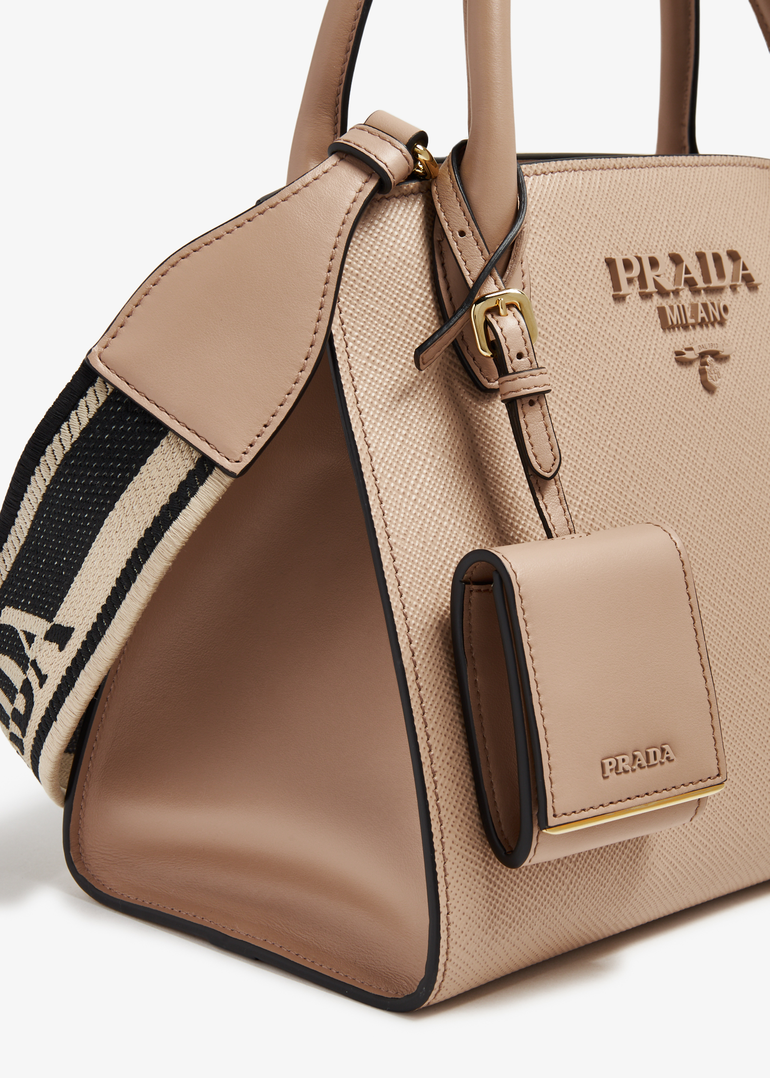 Prada mini outlet monochrome bag