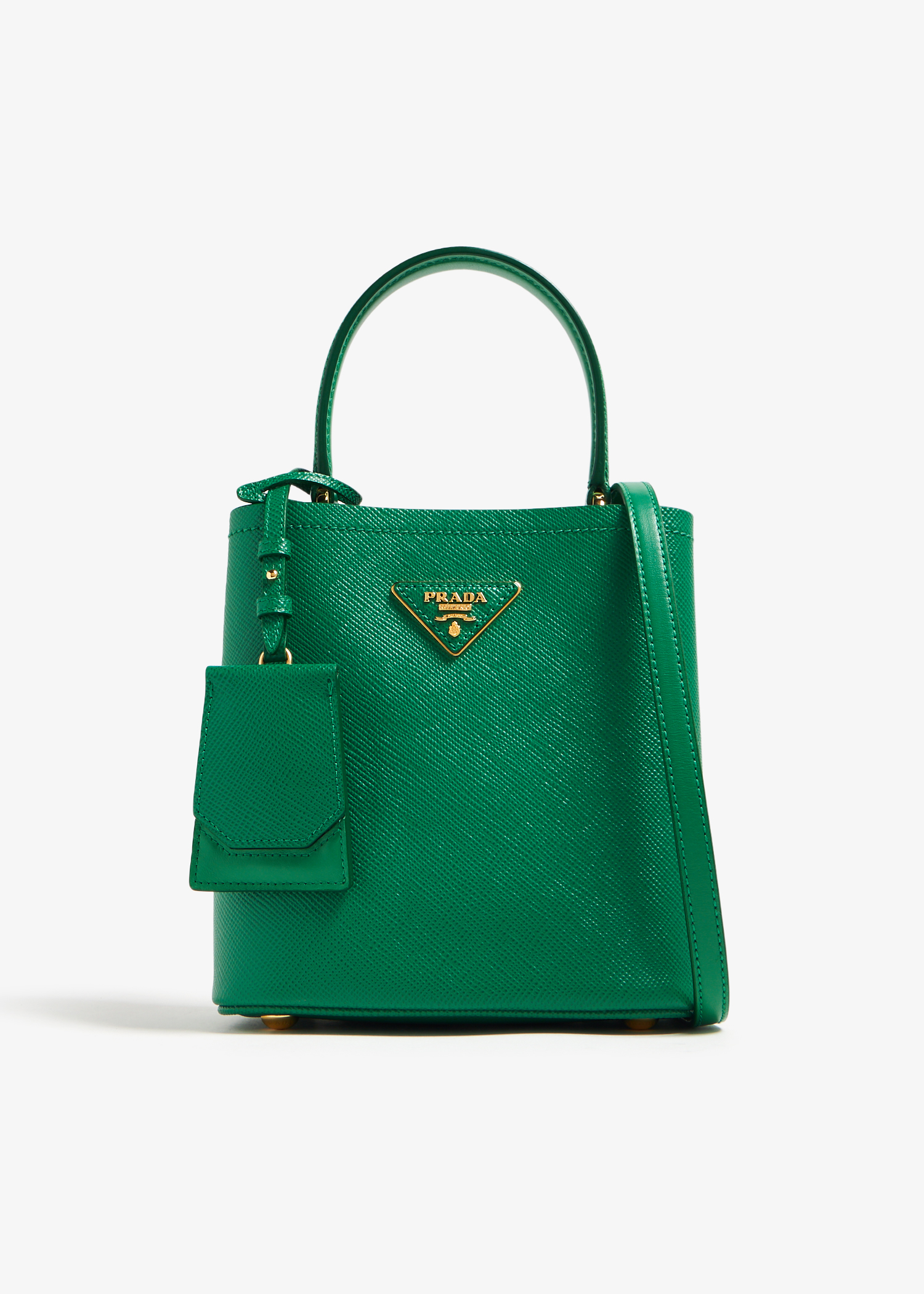 Prada Panier small leather bag for Women Green in UAE Level Shoes