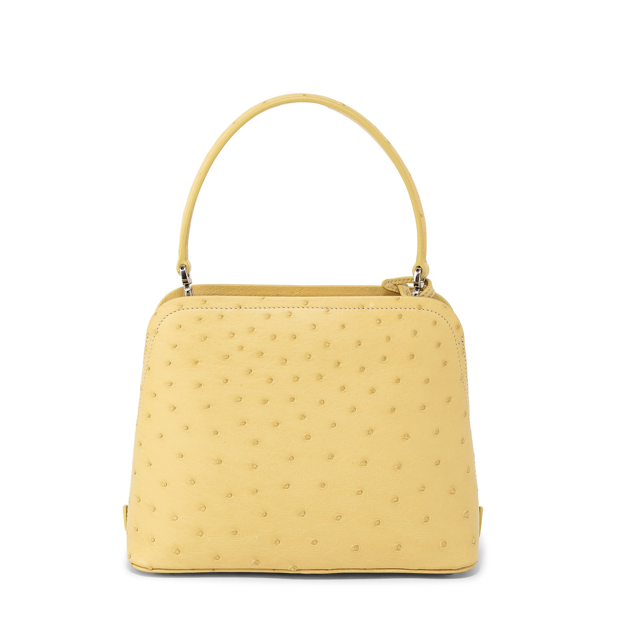 

Matinee ostrich leather bag, Yellow