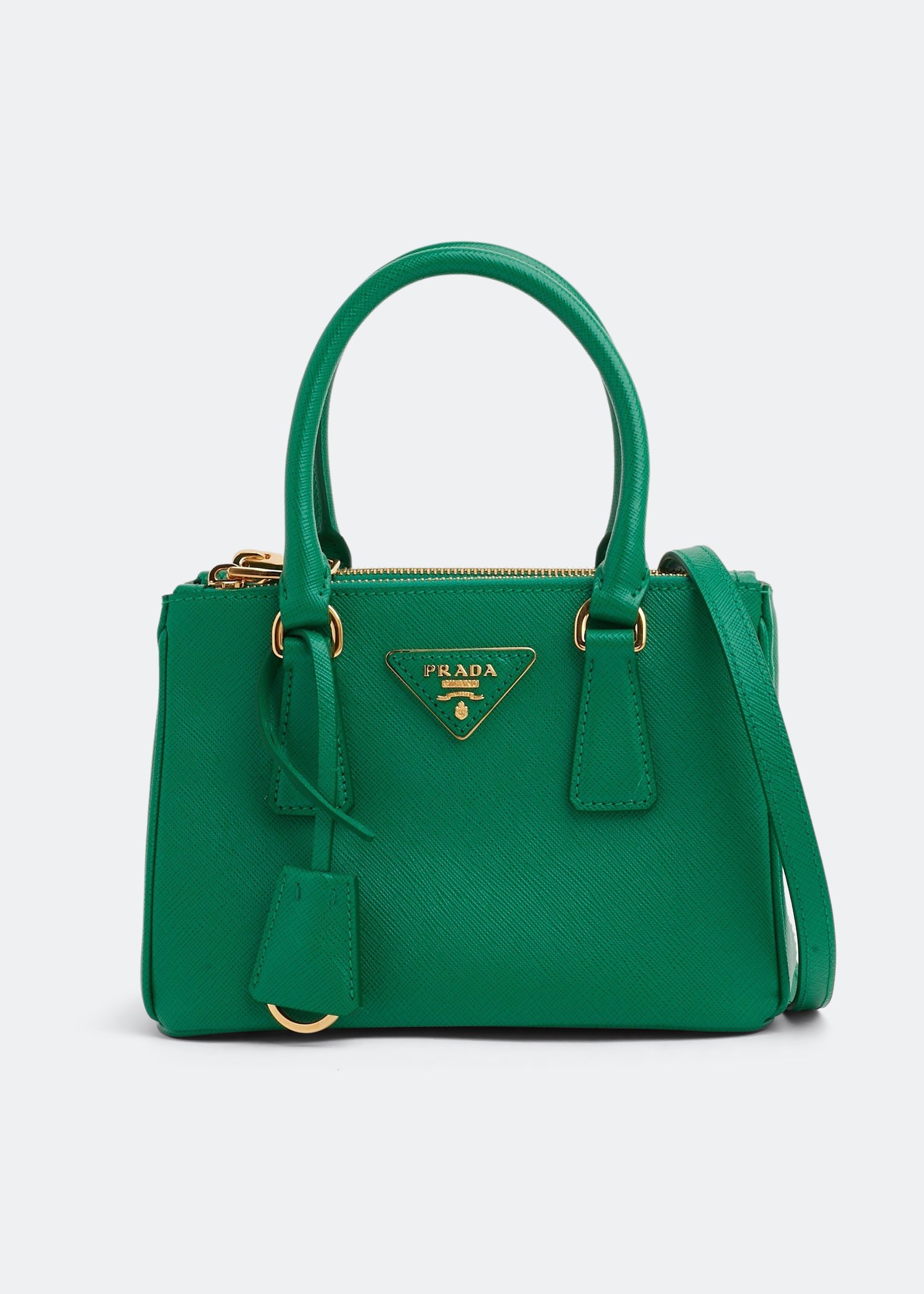 

Galleria leather micro bag, Green