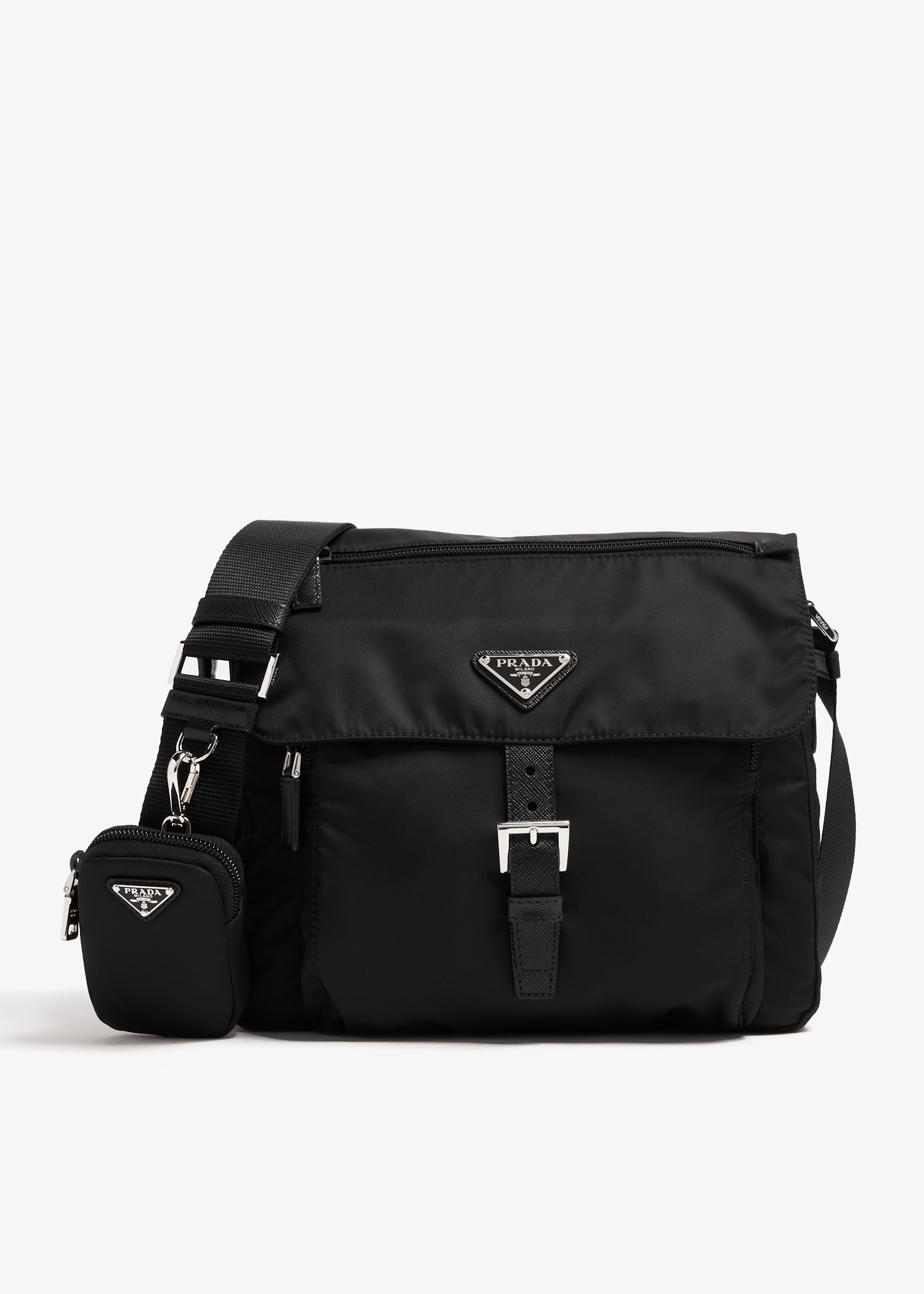 

Re-Nylon shoulder bag, Black