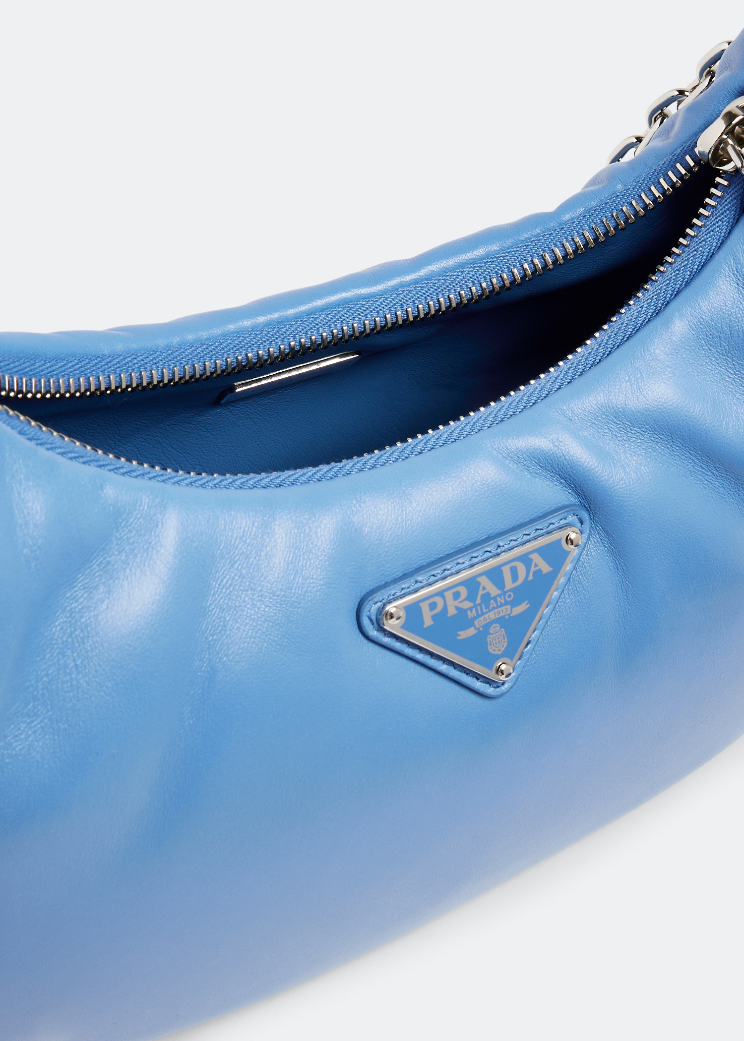 Prada Re-Edition 2005 Shoulder Bag Nylon Periwinkle Blue Nylon