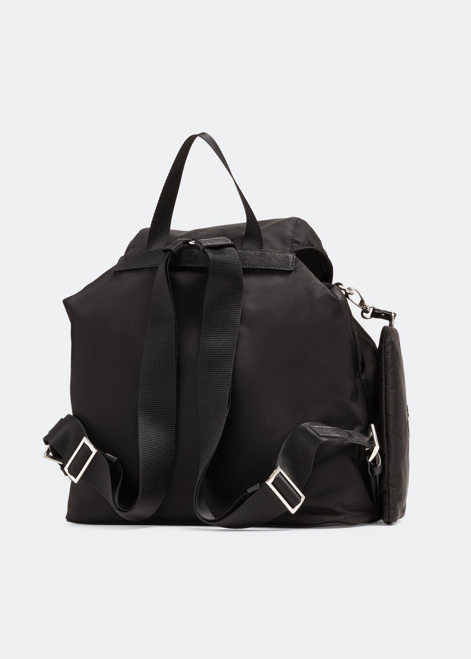 Prada black mini online backpack