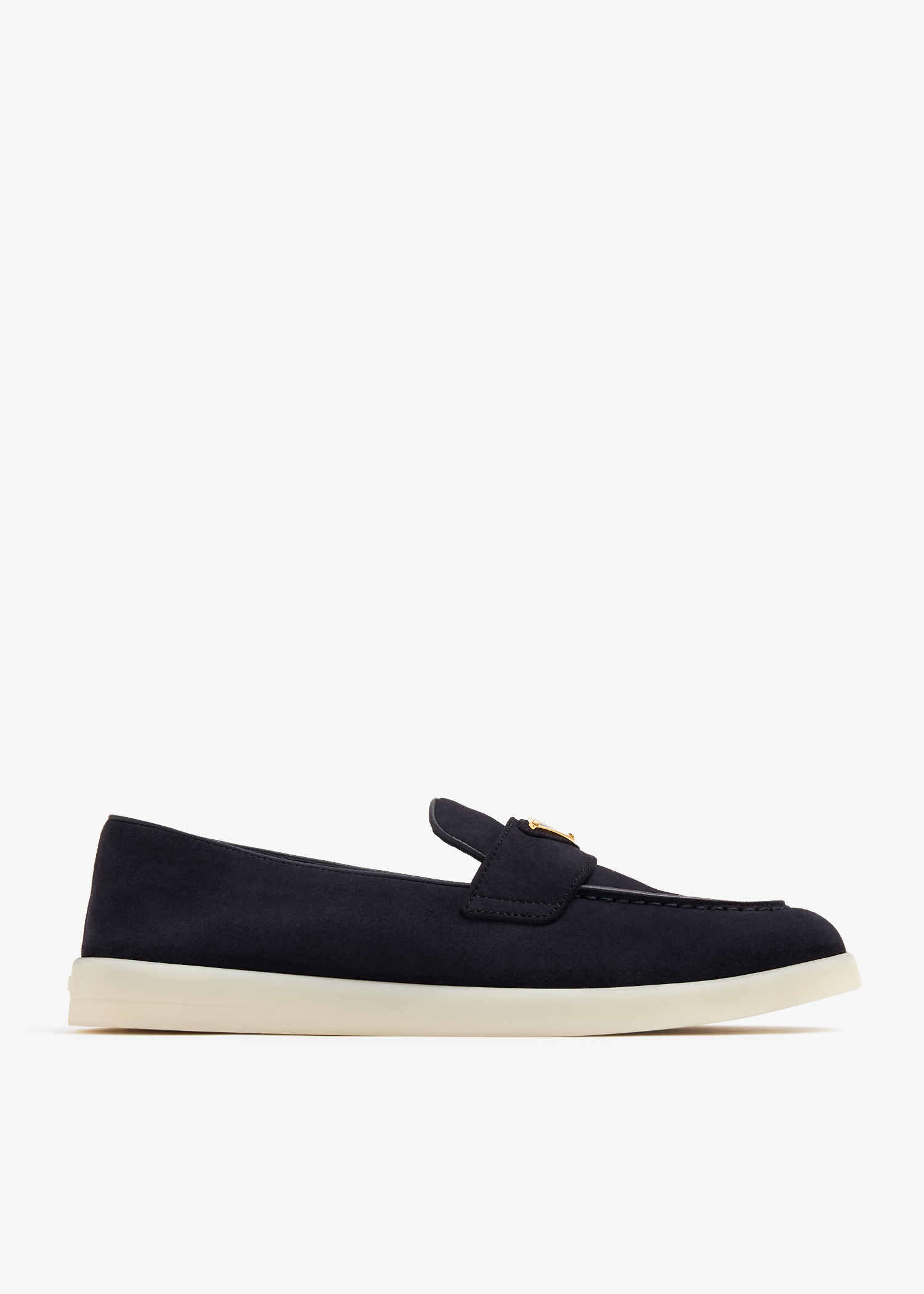 

Suede leather loafers, Blue