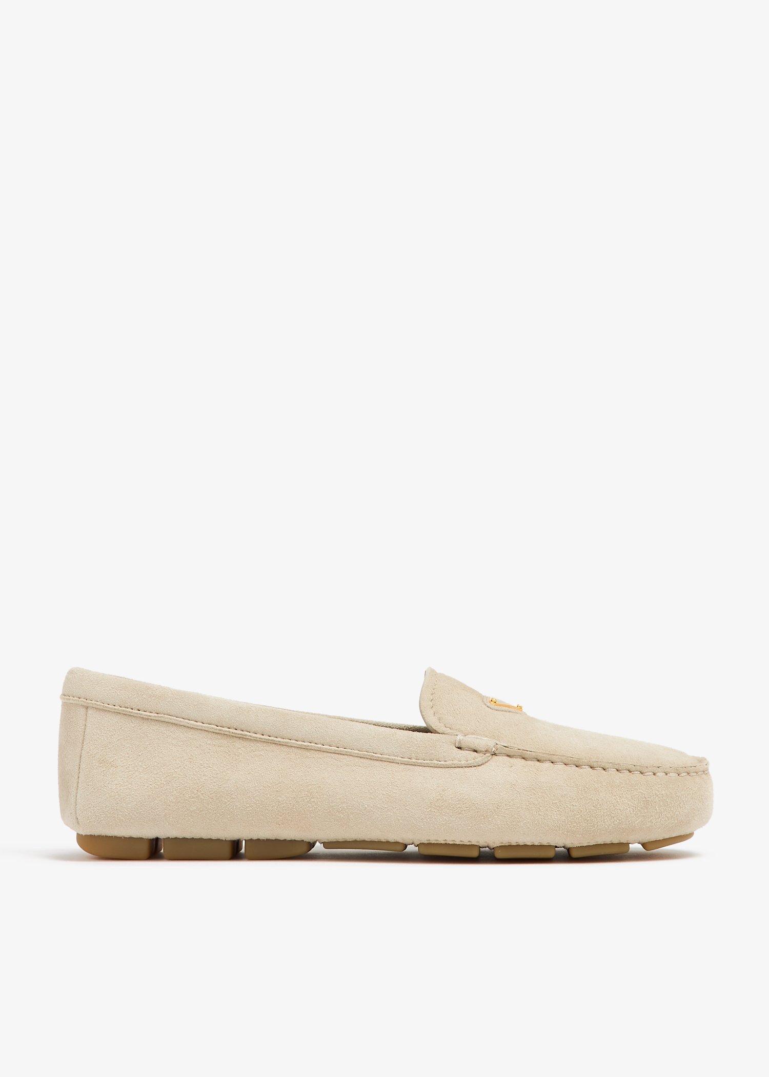 

Suede driving shoes, Beige