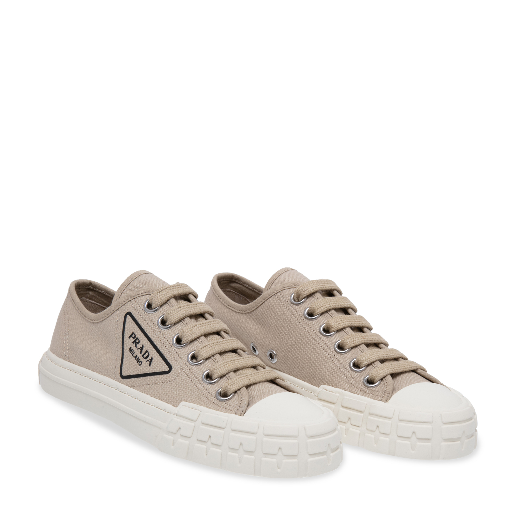 

Cotton canvas sneakers, Beige