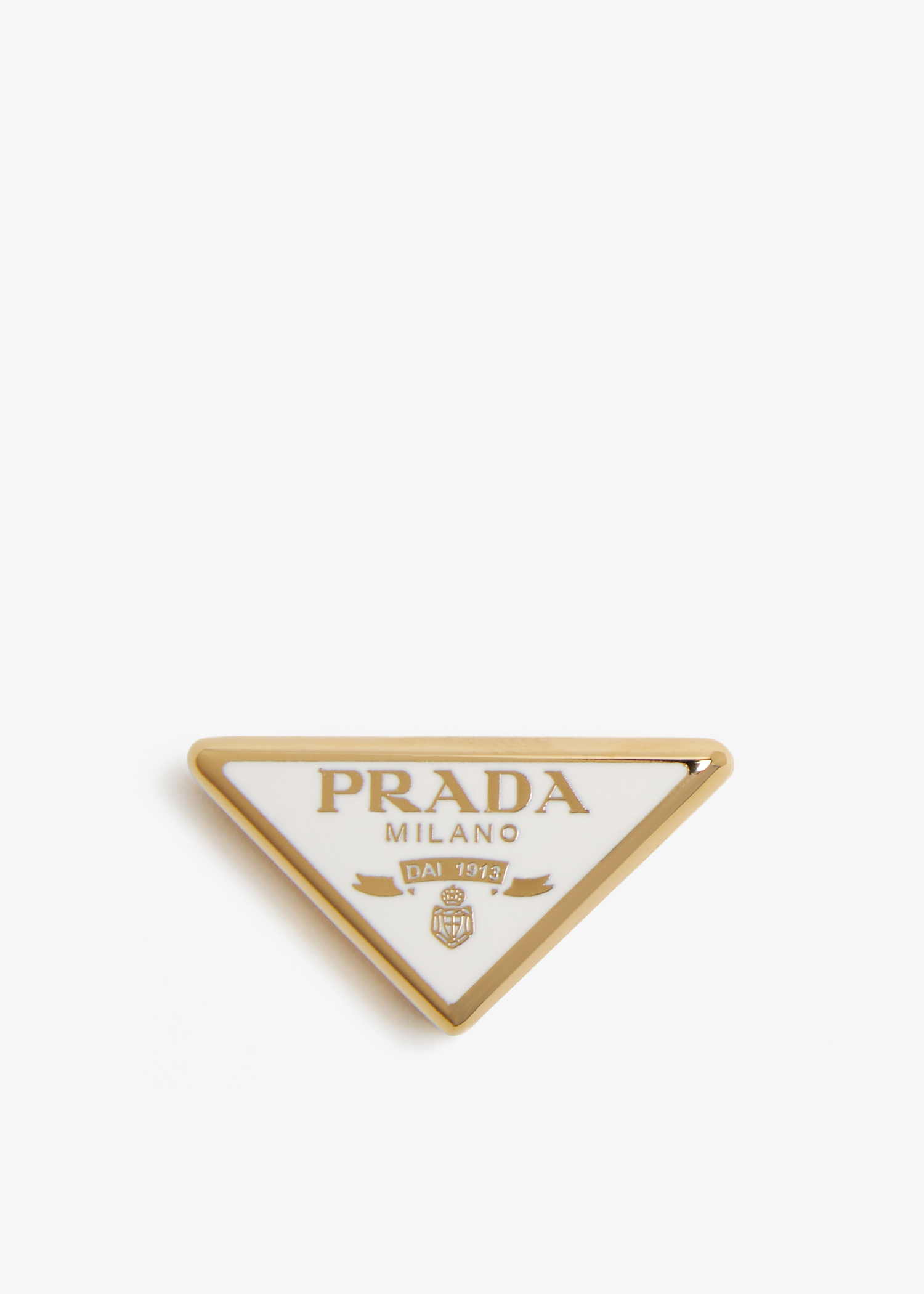 Prada Metal scarf clip for Women White in KSA Level Shoes