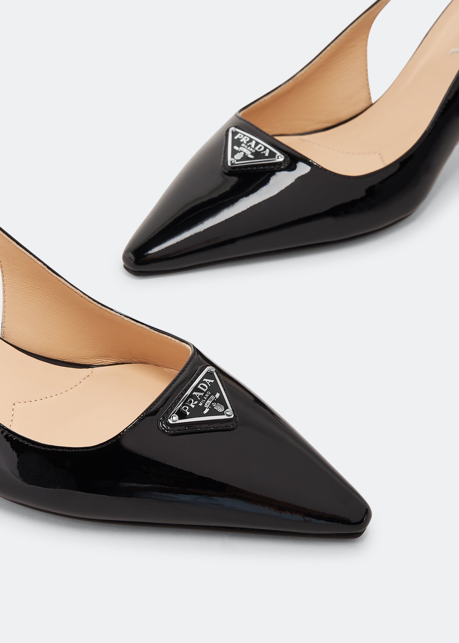 Prada best sale leather pumps