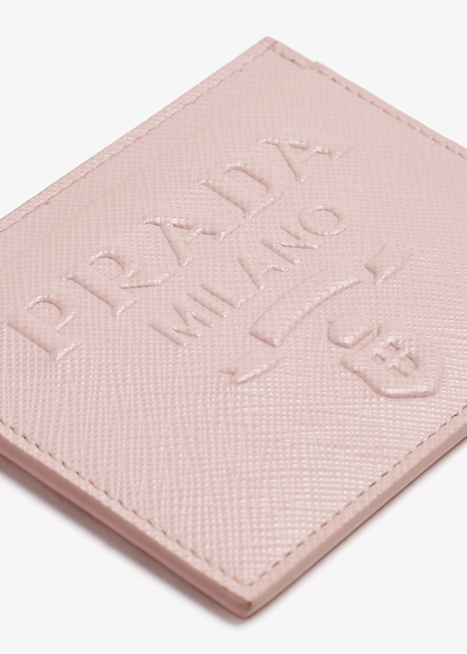 

Saffiano leather cardholder, Pink