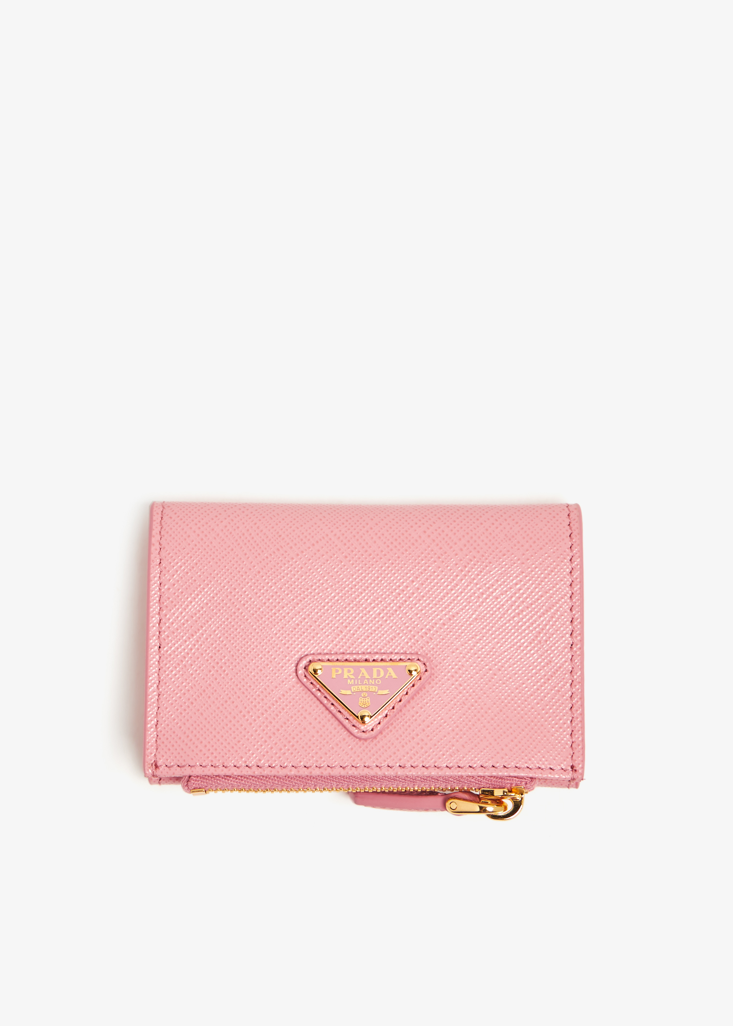 

Saffiano leather cardholder, Pink