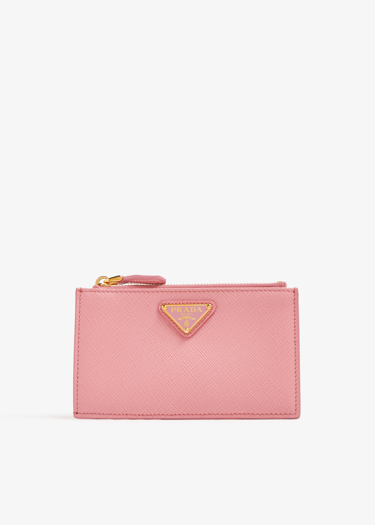 

Saffiano leather cardholder, Pink