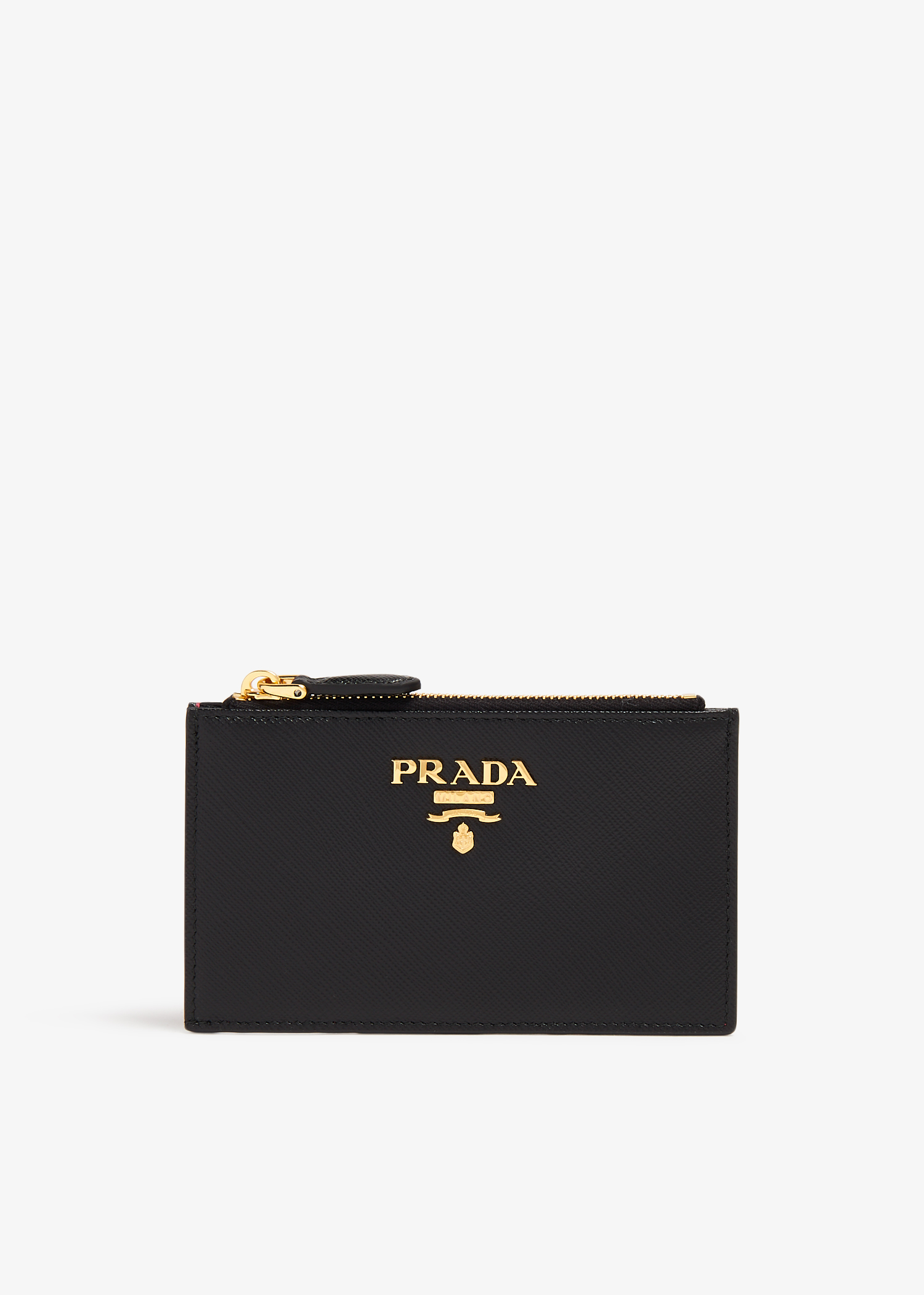 

Saffiano leather cardholder, Black