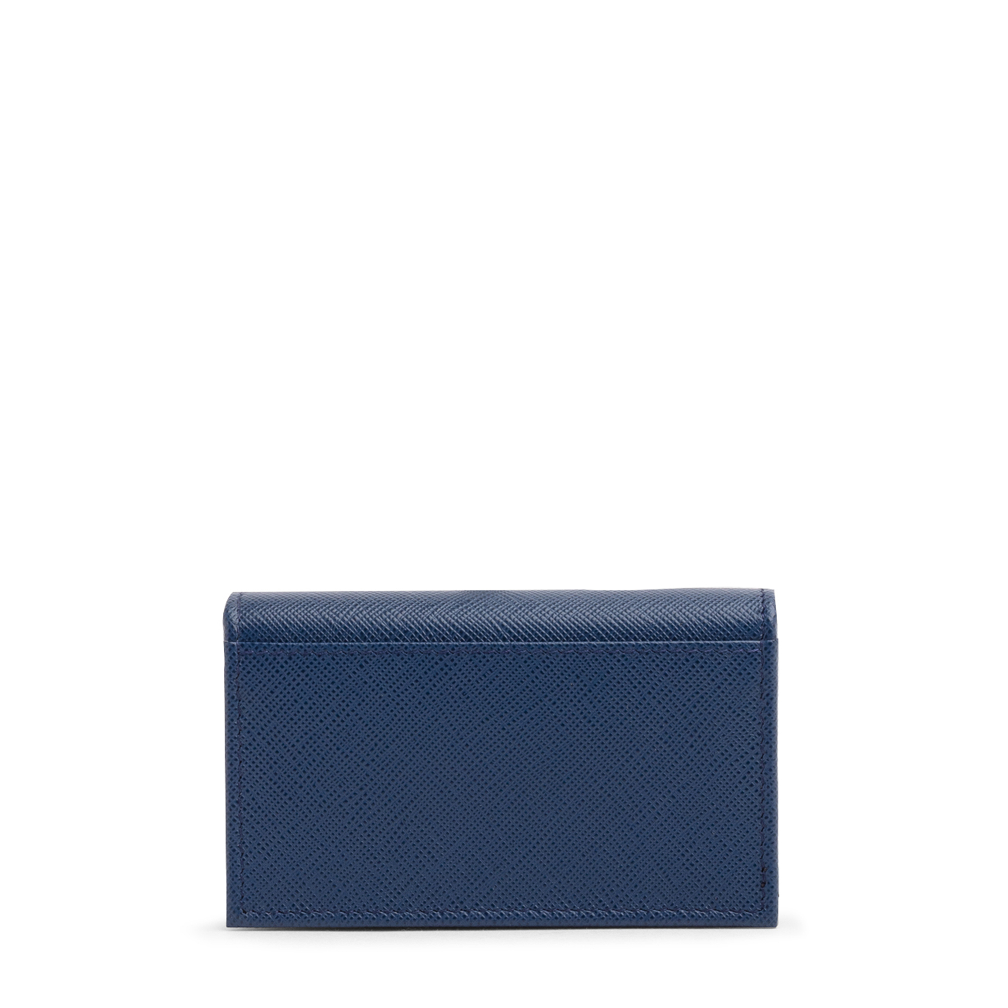 

Saffiano leather cardholder, Blue