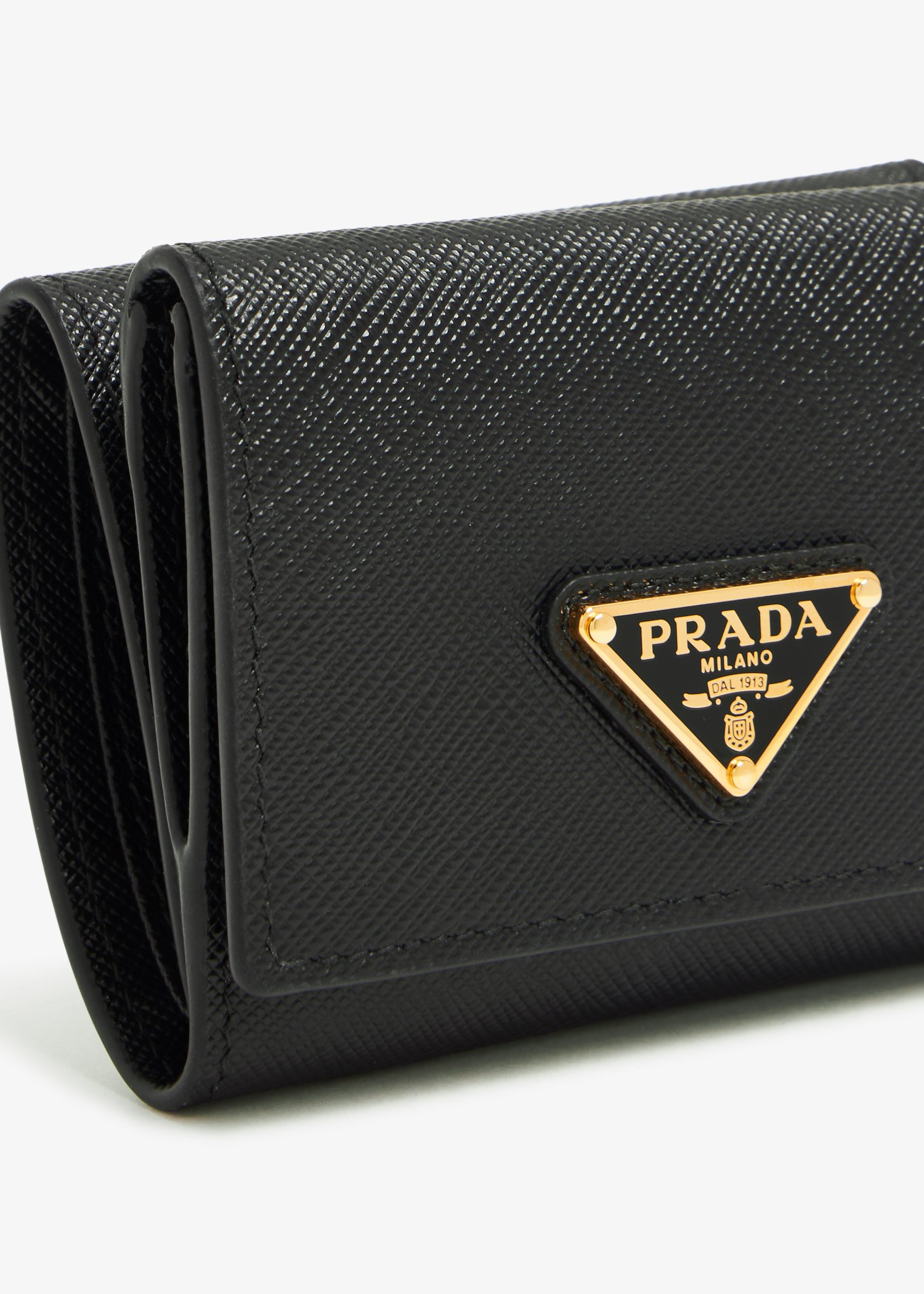 Prada Small Saffiano leather wallet for Women Black in UAE