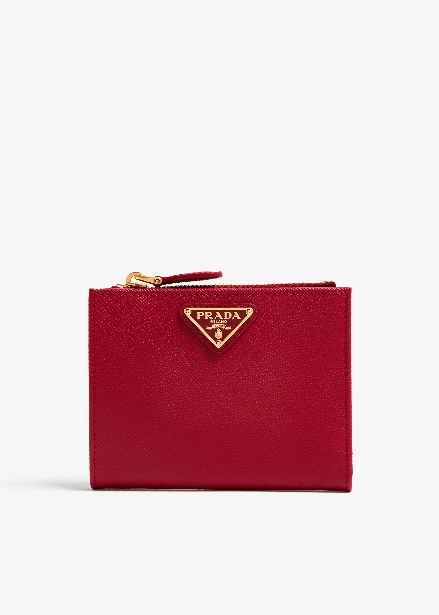 Prada card holder red hotsell