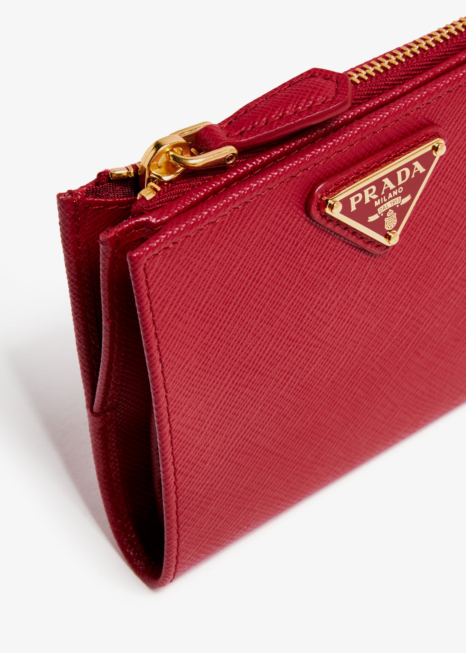 Prada Small Saffiano leather wallet for Women Red in UAE Level Shoes