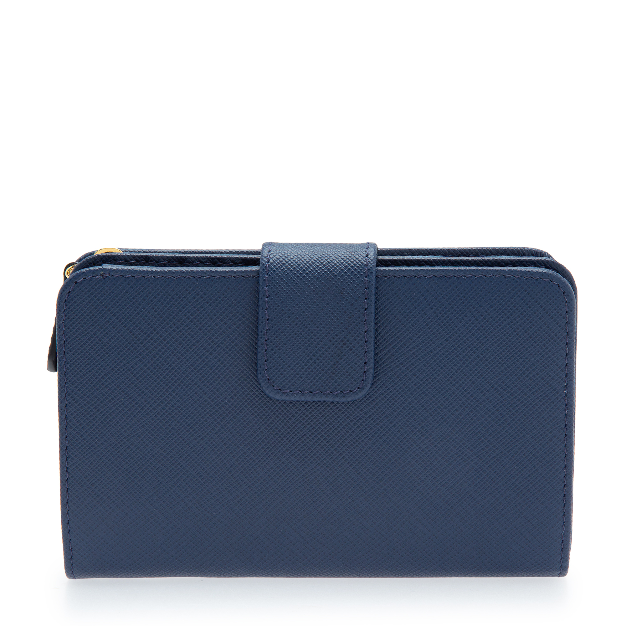 

Saffiano leather wallet, Blue