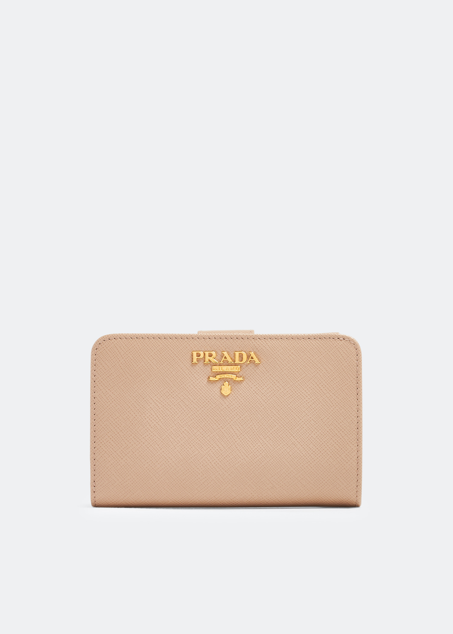 Prada Saffiano leather small wallet for Women Beige in KSA Level Shoes