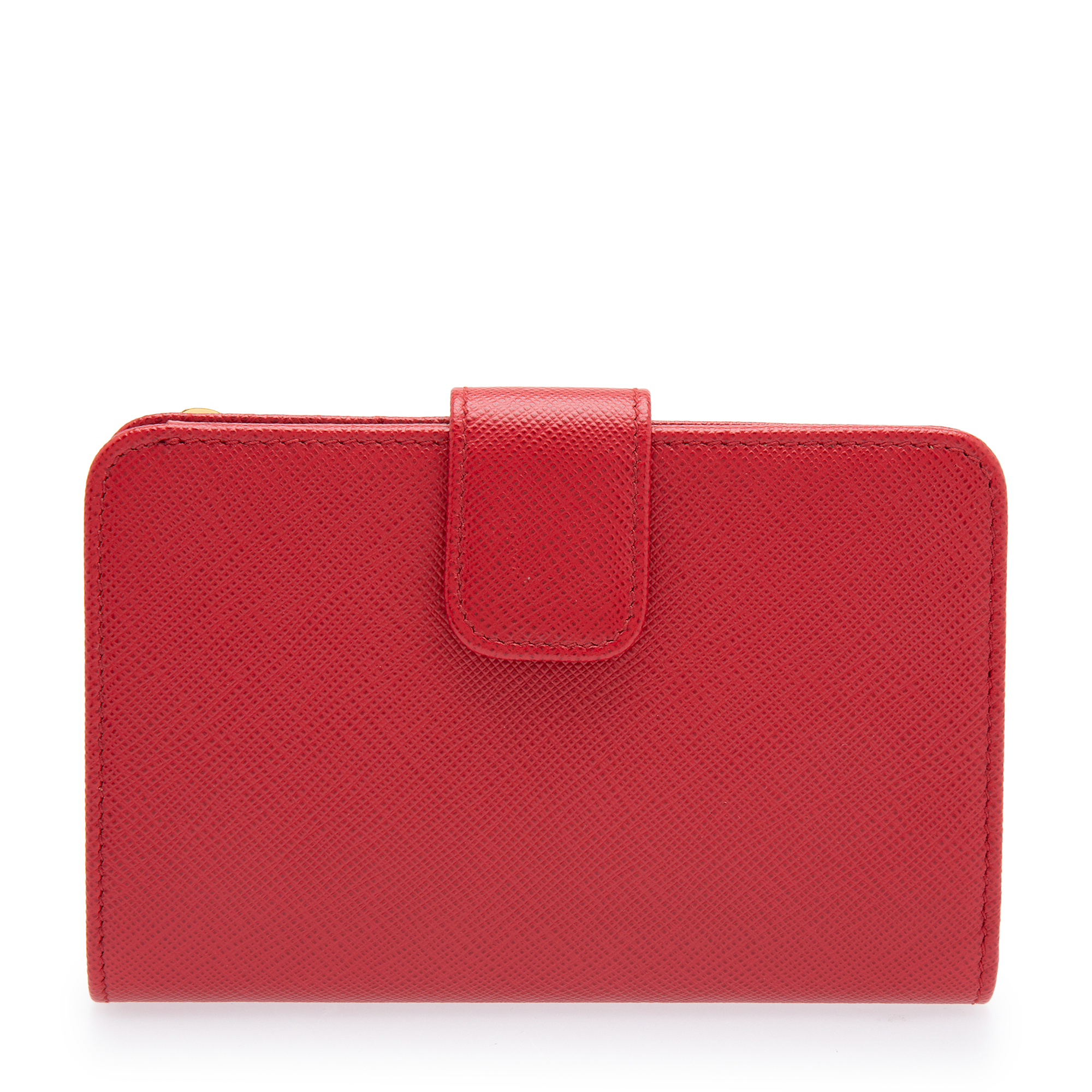 

Saffiano leather wallet, Red