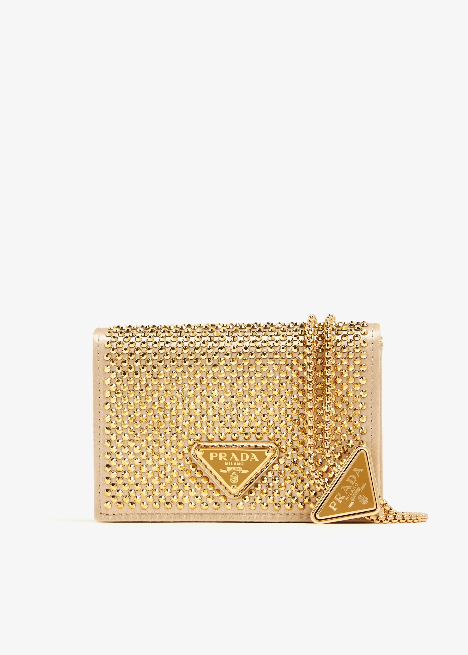 Prada Crystal Embellished Card Holder